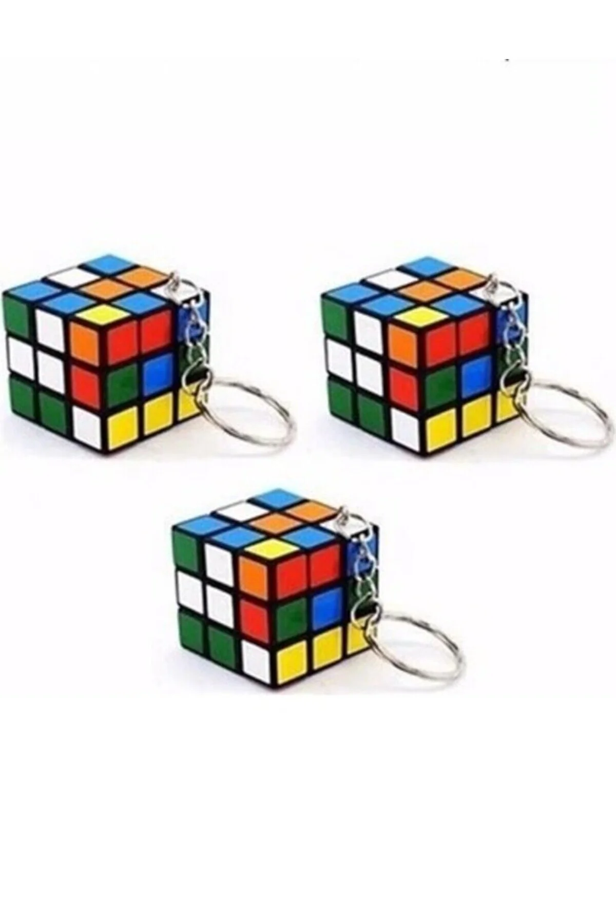 جلیقه کلید جاکلیدی کوچک مکعب هوش صبر 3X3 سانتی متر 3 تکه Toys