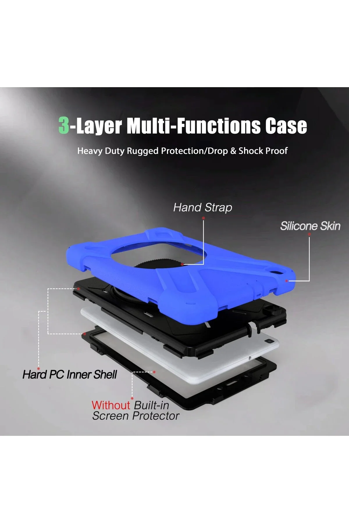 کاور تبلت شگفت انگیز SAMSUNG GALAXY TAB A 8 CASE آبی NewFace