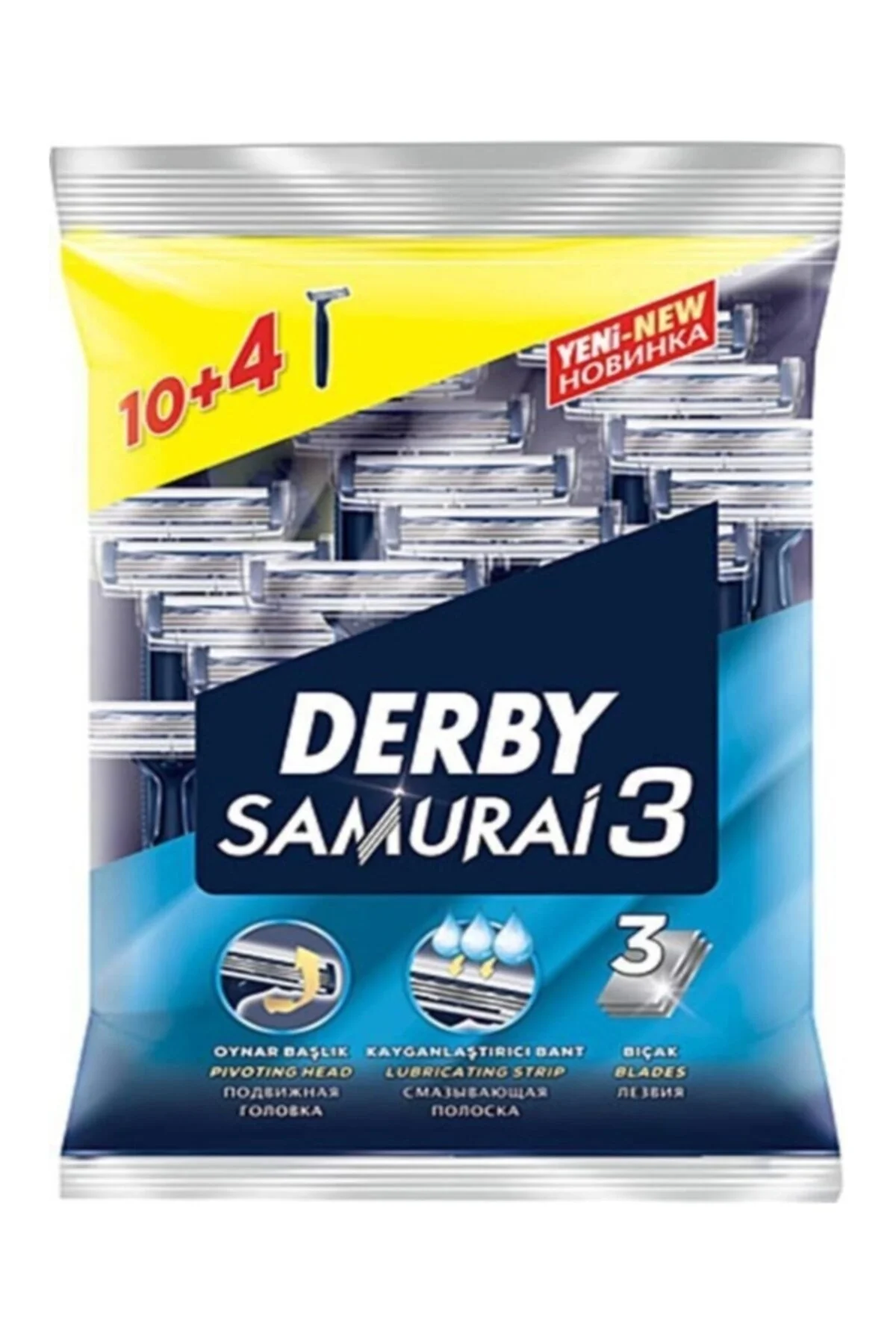 تیغ اصلاح مردانه و زنانه 14 طرح با چاقو اورجینال Derby