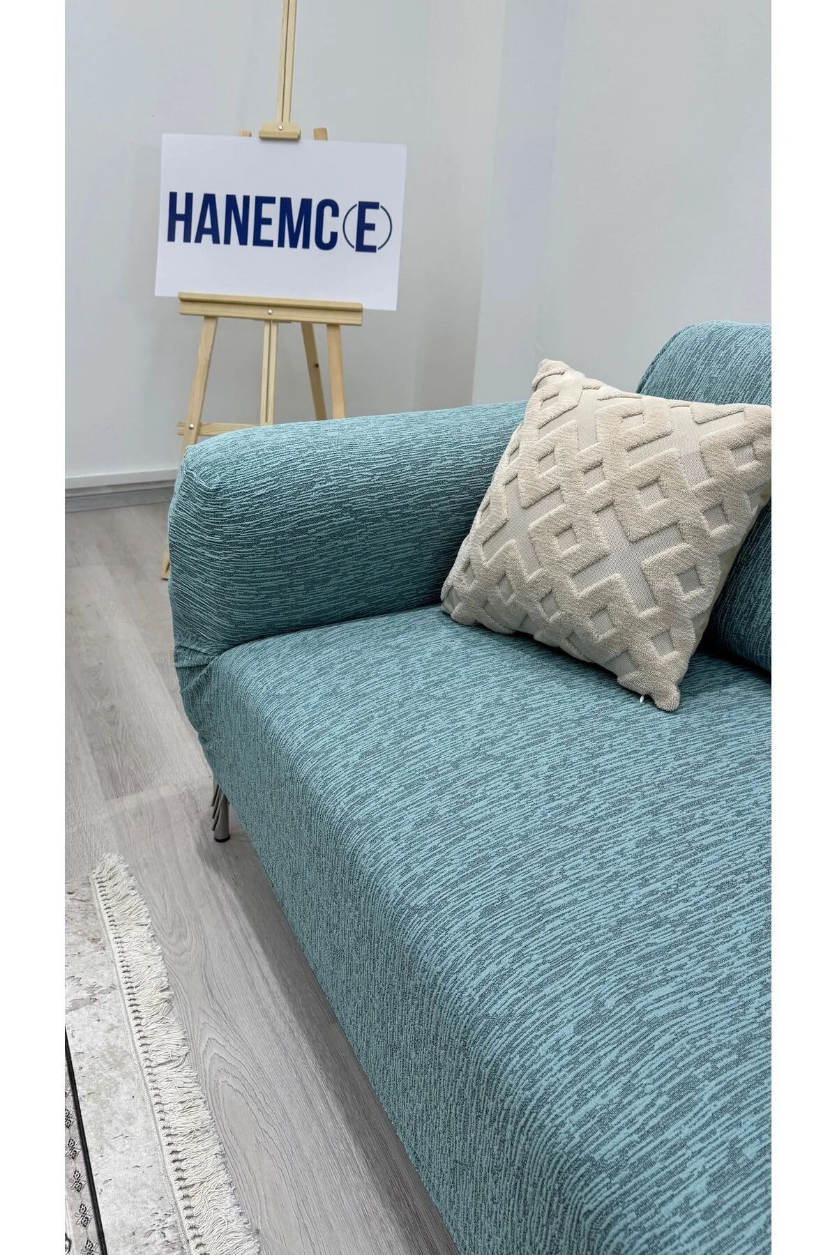 روکش مبل سبز Jakarli 3 Person Cover Case Bed Mint Green Content محتوای محصول  HaNemCe
