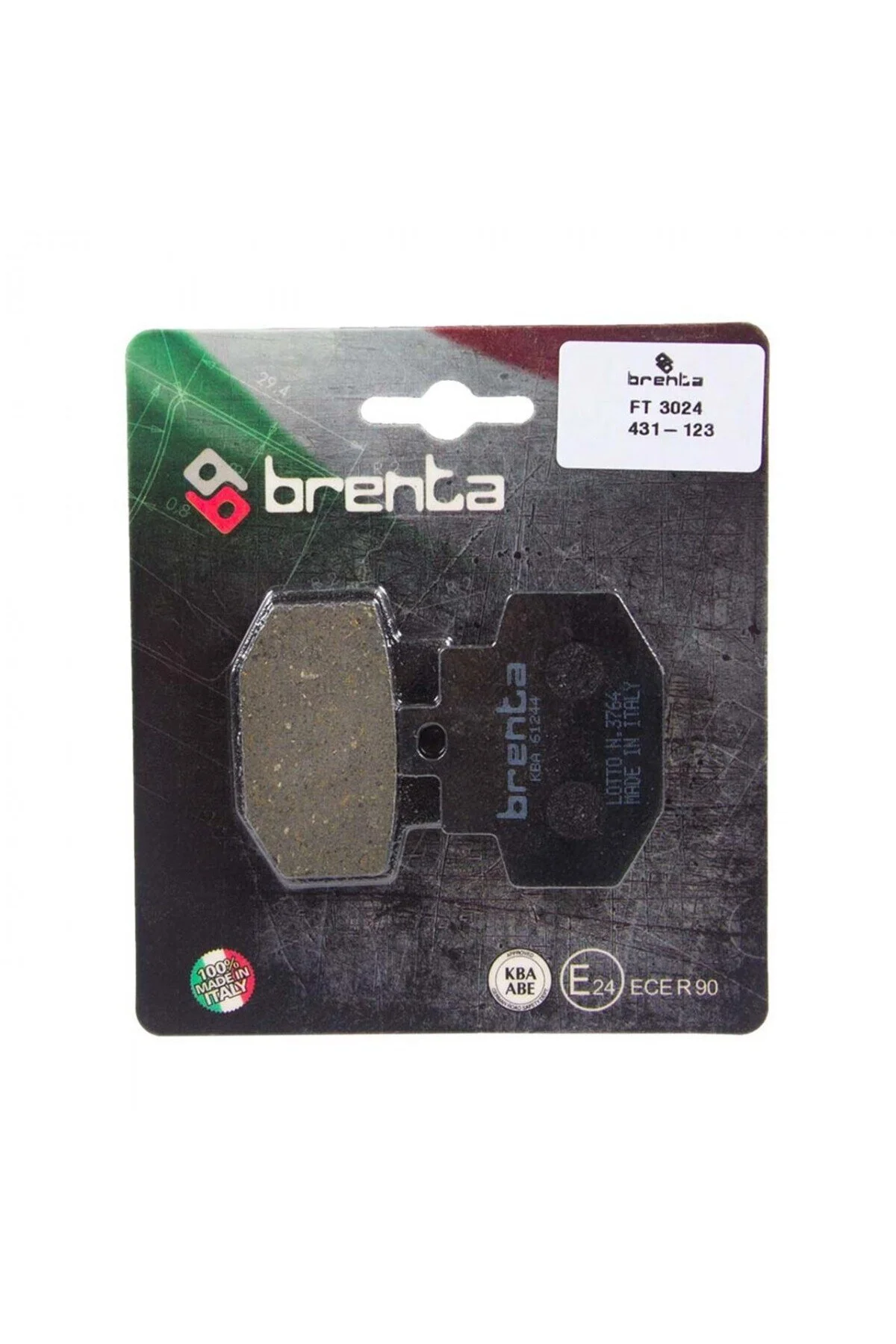 لوازم یدکی موتورسیکلت PIAGGIO GTX SUPERHEXAGON GRIMECA CAL. رینگ 11 اینچی 125CC 2000 لنت ترمز عقب ارگانیک Brenta