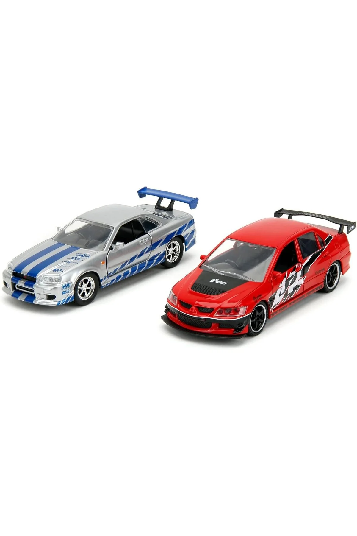 ماشین اسباب بازی های PLAMYSTICAL اتومبیل سریع و خشمگین 2 SET MITSUBISHI LANCER EVOLUTION IX & BRIAN KDROĞLU