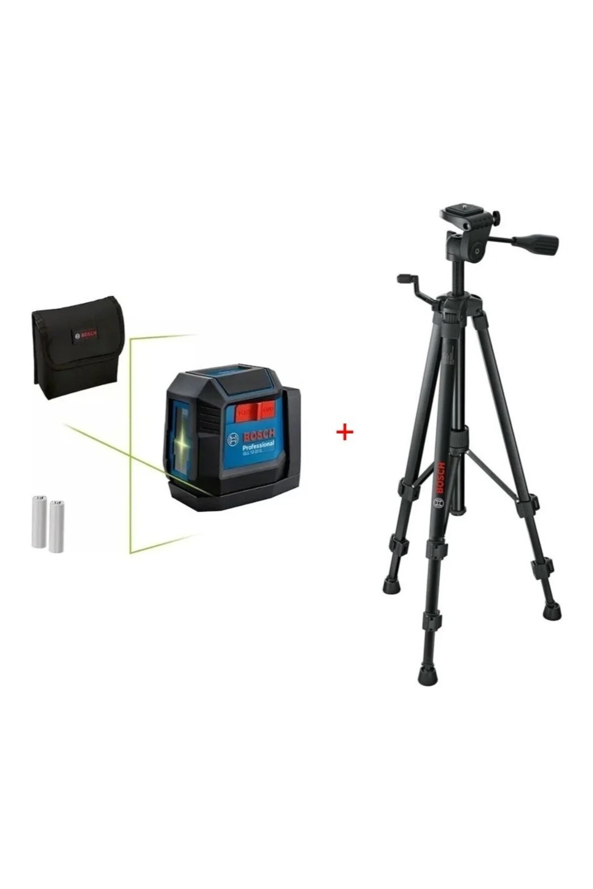 دستگاه اندازه گیری لیزر GLL 12 22 G LINE + سه پایه TT150 بوش Bosch