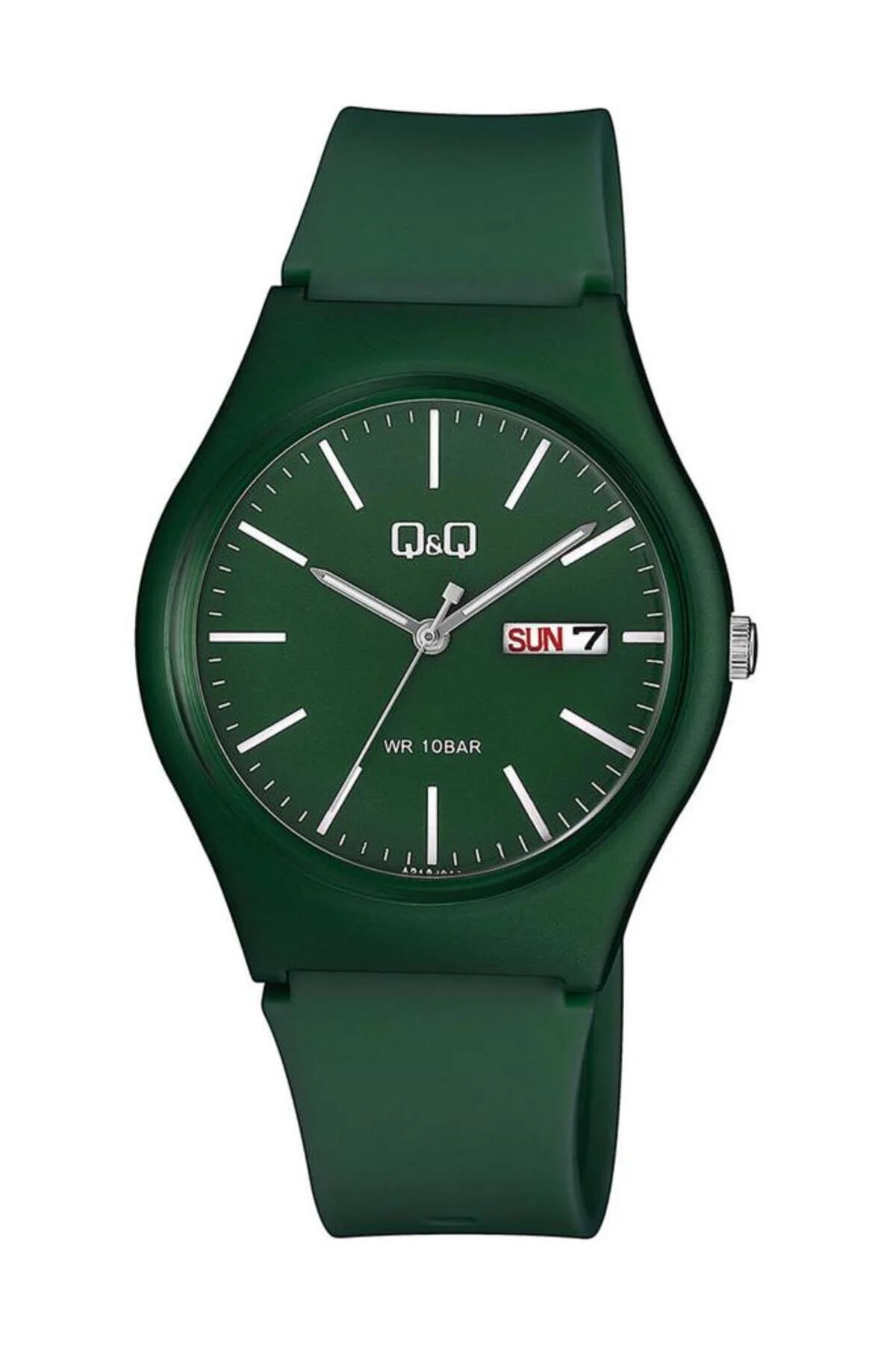 ساعت A212j013y بند پلاستیکی 10 ضد آب UNISEX مچی کیو اند اورجینال Q&Q