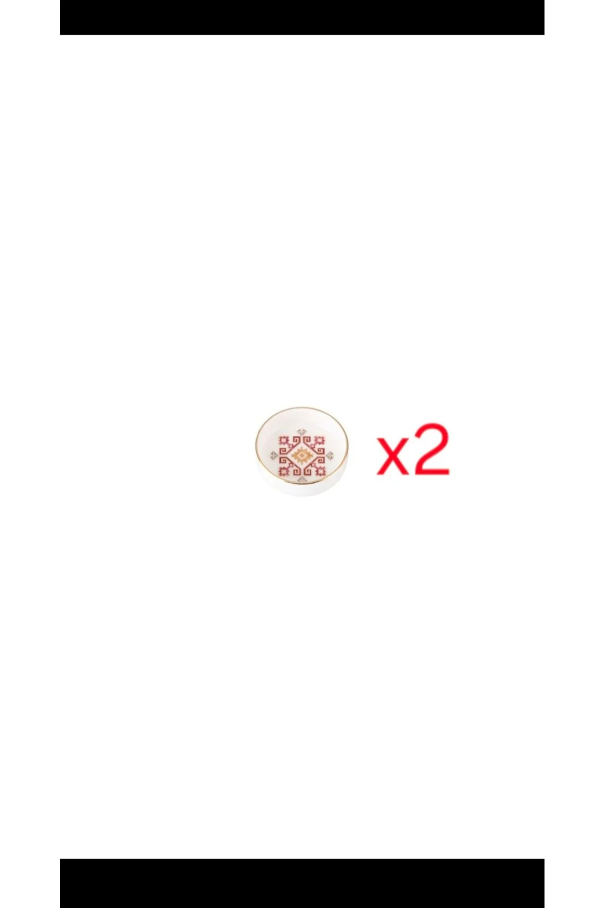 ظروف دکوری بشقاب و کاسه ARABESQUE DELIGHT 2 قطعه 6 سانتی متر Porland