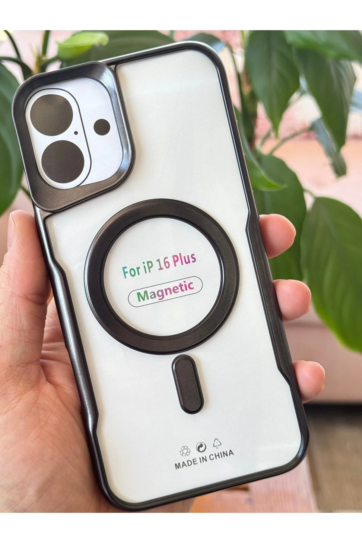 کاور و قاب APPLE IPHONE 16 CASE PRISM دوربین بیرون زده MAGSAFE شارژ با پشتیبانی از پوشش شفاف مات رنگی Fibaks