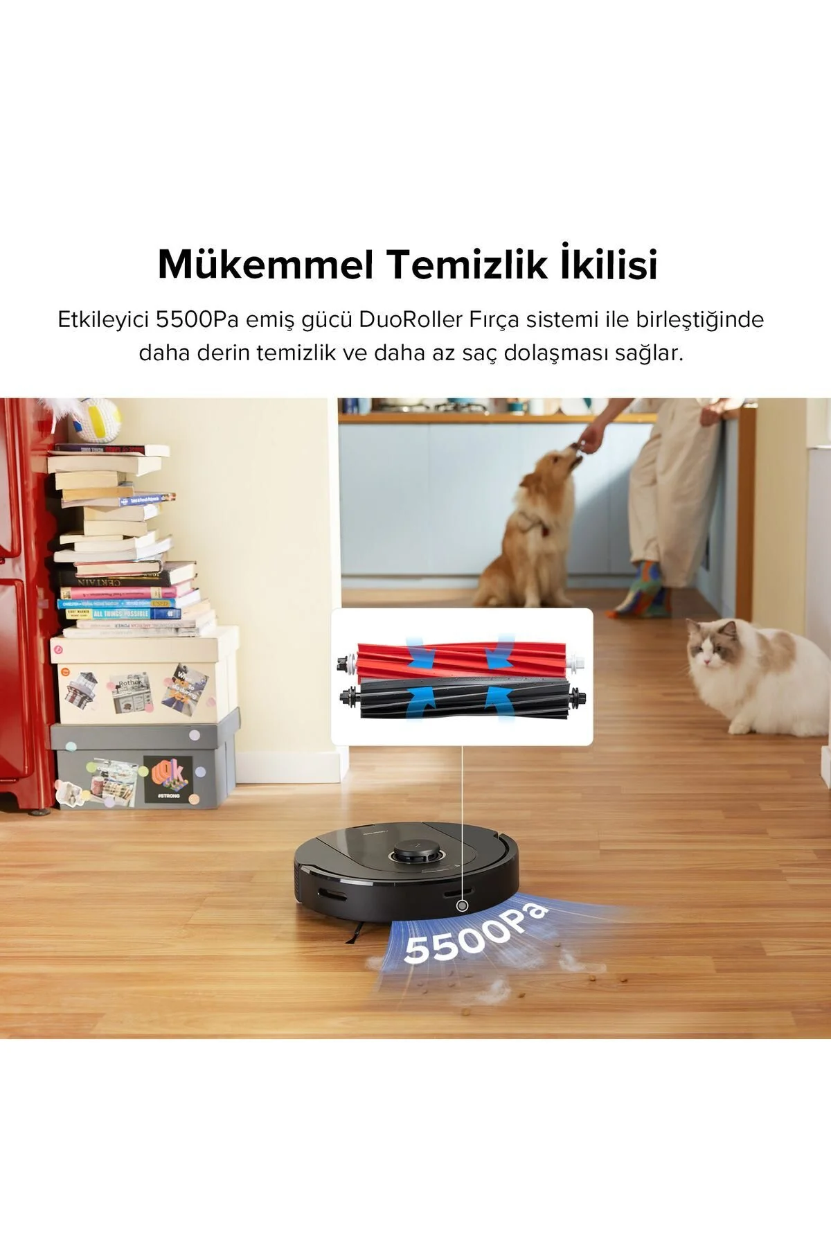 جاروبرقی رباتیک مشکی Q5 PRO اورجینال Roborock