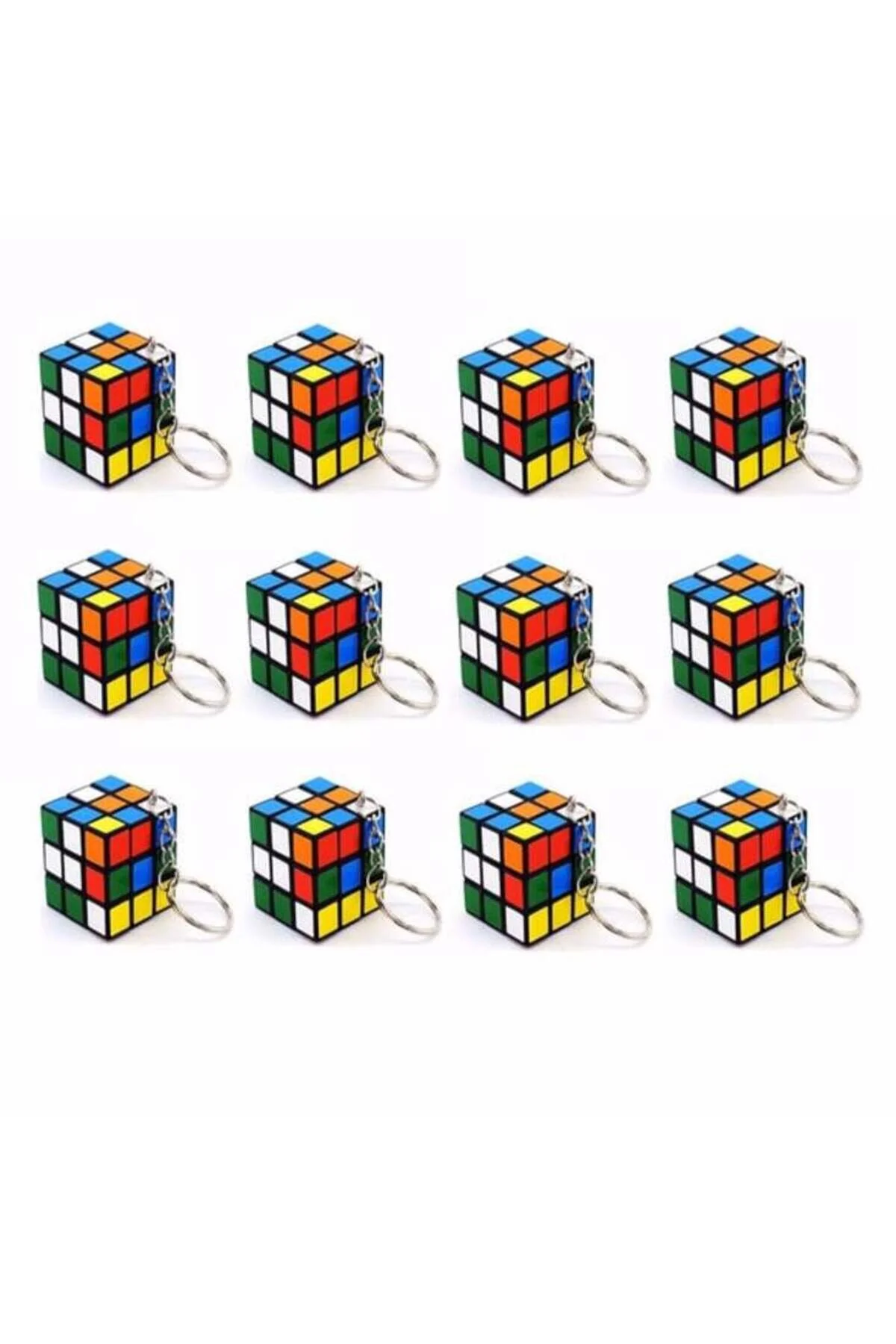 جلیقه کلید جاکلیدی MINI INTELLIGENCE CUBE مکعب هوش صبر 3X3 سانتی متر بسته کامل 1 2 عددی Toys