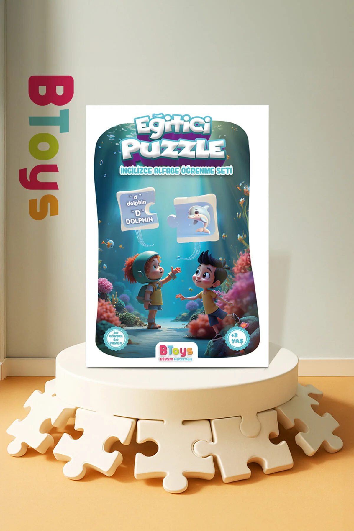 پازل ها و یاپبوزهای کودک تطبیق اتصال مجموعه یادگیری انگلیسی آموزشی Enjoy BToys