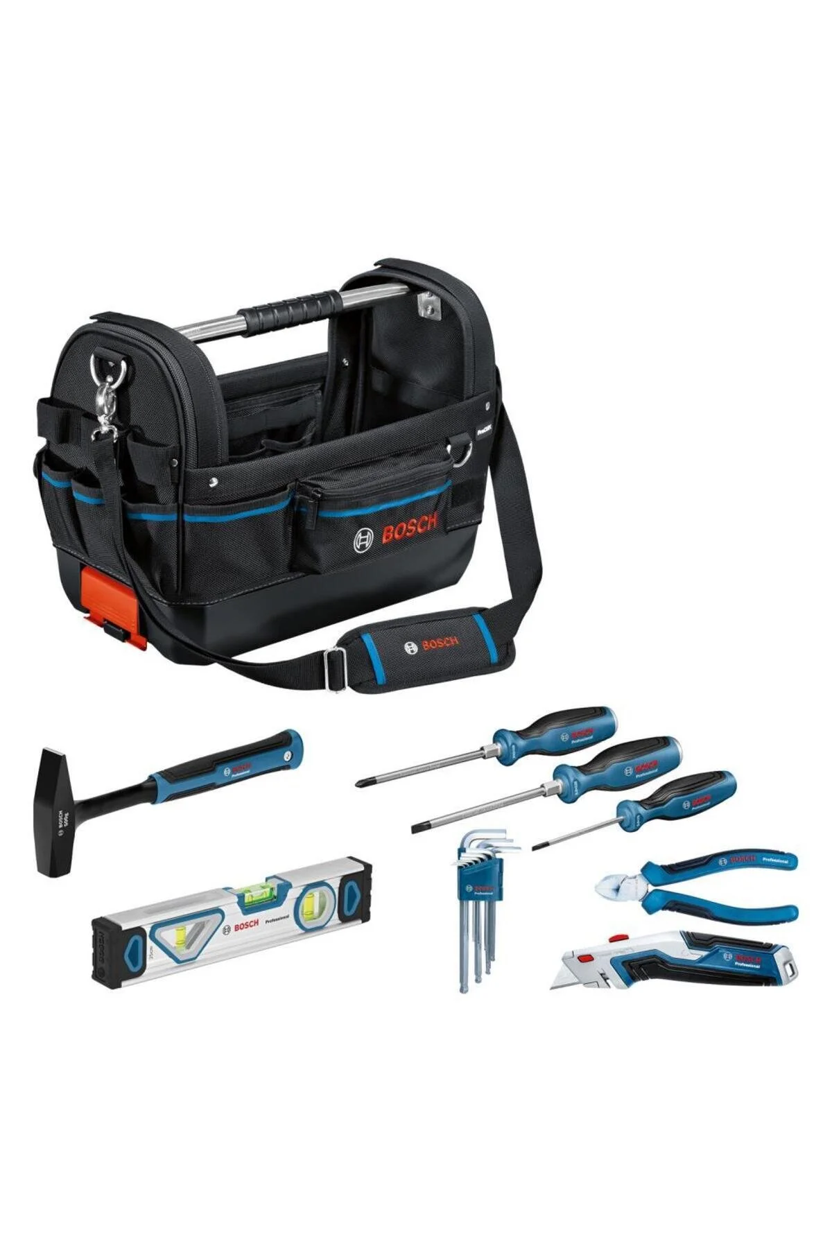 کیف ابزار و تجهیزات حرفه ای GWT 20 + مجموعه 8 تکه 1600A02H5B بوش Bosch