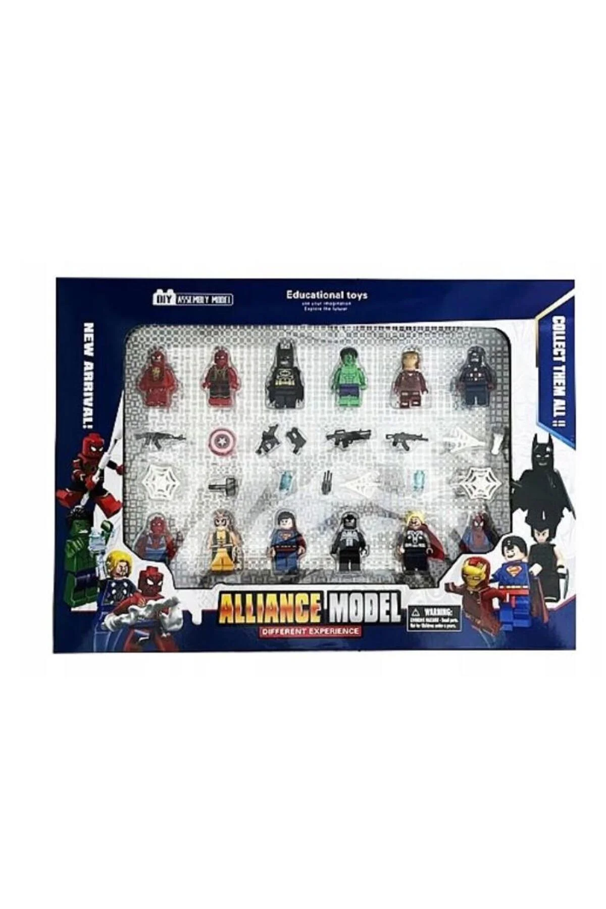 اسباب بازی های فیگور دیگر 23 PIECE AVENGER BUILDING TOY Yumurcak Oyuncak