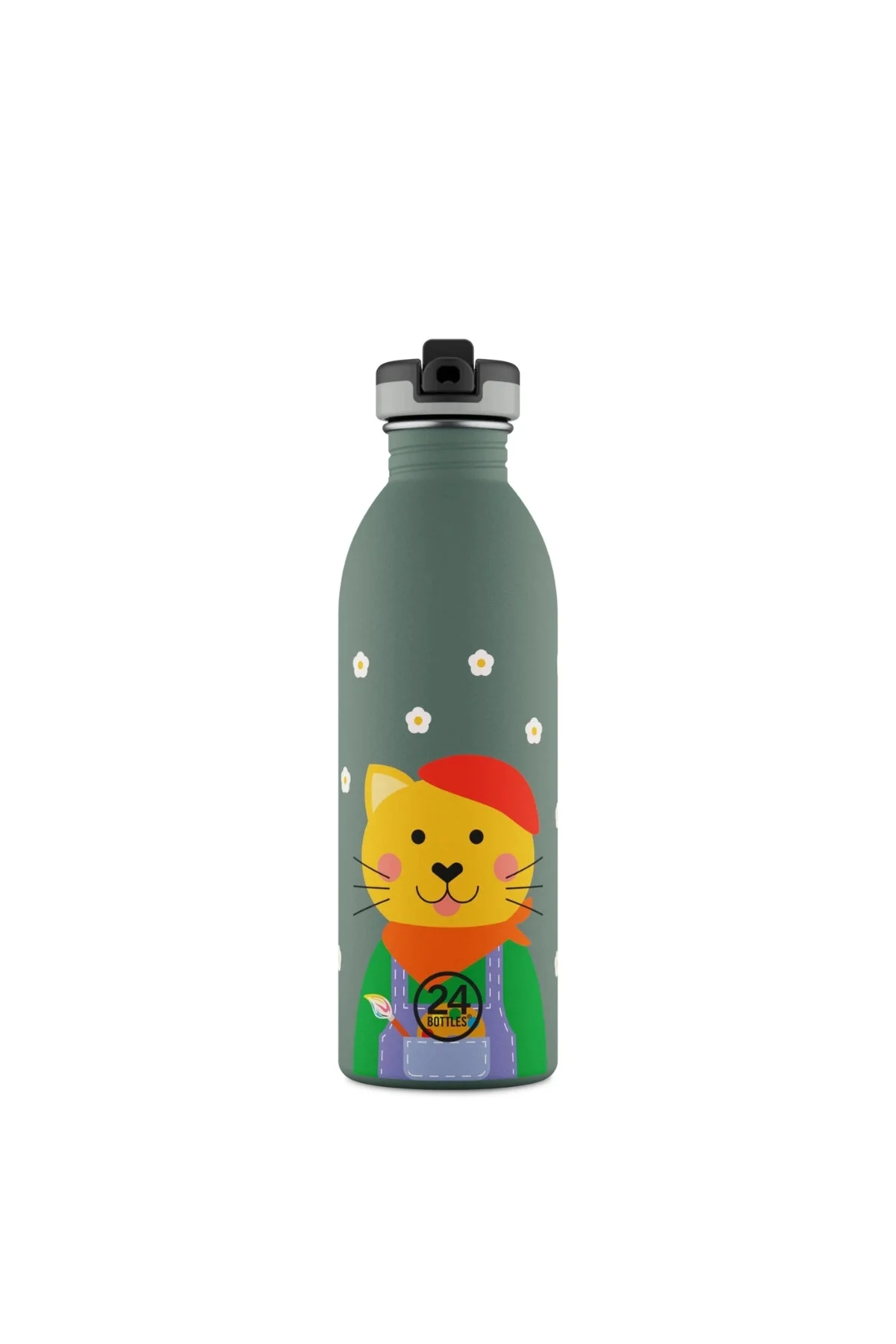 فلاسک بطری بچه گربه هوشمند آب کودکان استیل 500 میلی لیتری اورجینال 24Bottles