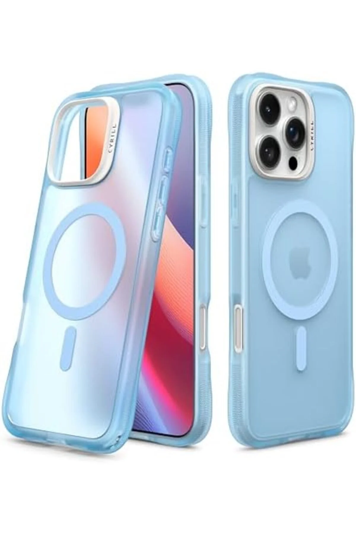 کاور و قاب ACELYA CIEL BY CYRILL IPHONE 16 PRO CASE ULTRA SHEER MAG BABY BLUE با MAGSAFE STOREMAX