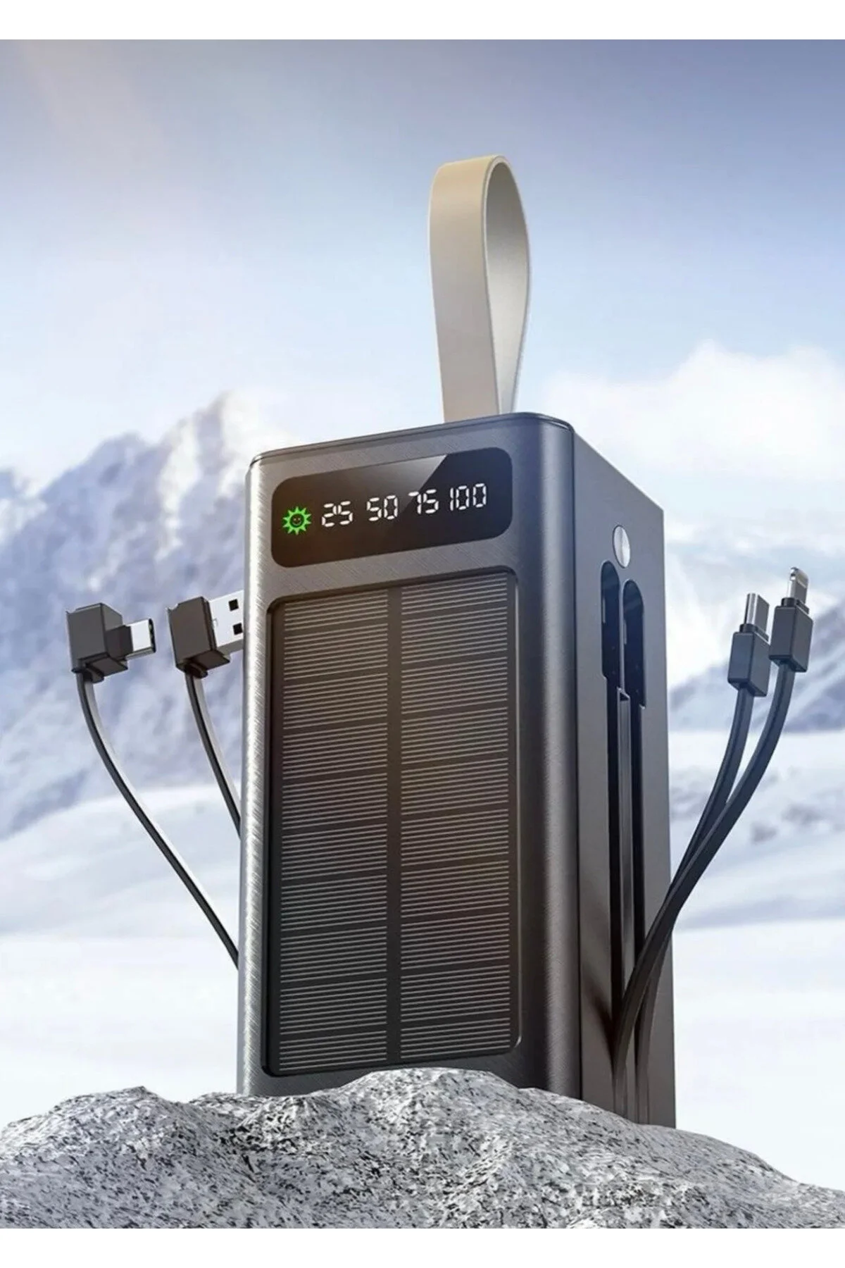 پاوربانک APE SOLAR 50.000 MAH ENERGY LED LIGHT POWERBANK CHARGER 2X USB OUTPUT MICRO TYCP اورجینال SKYLOONG