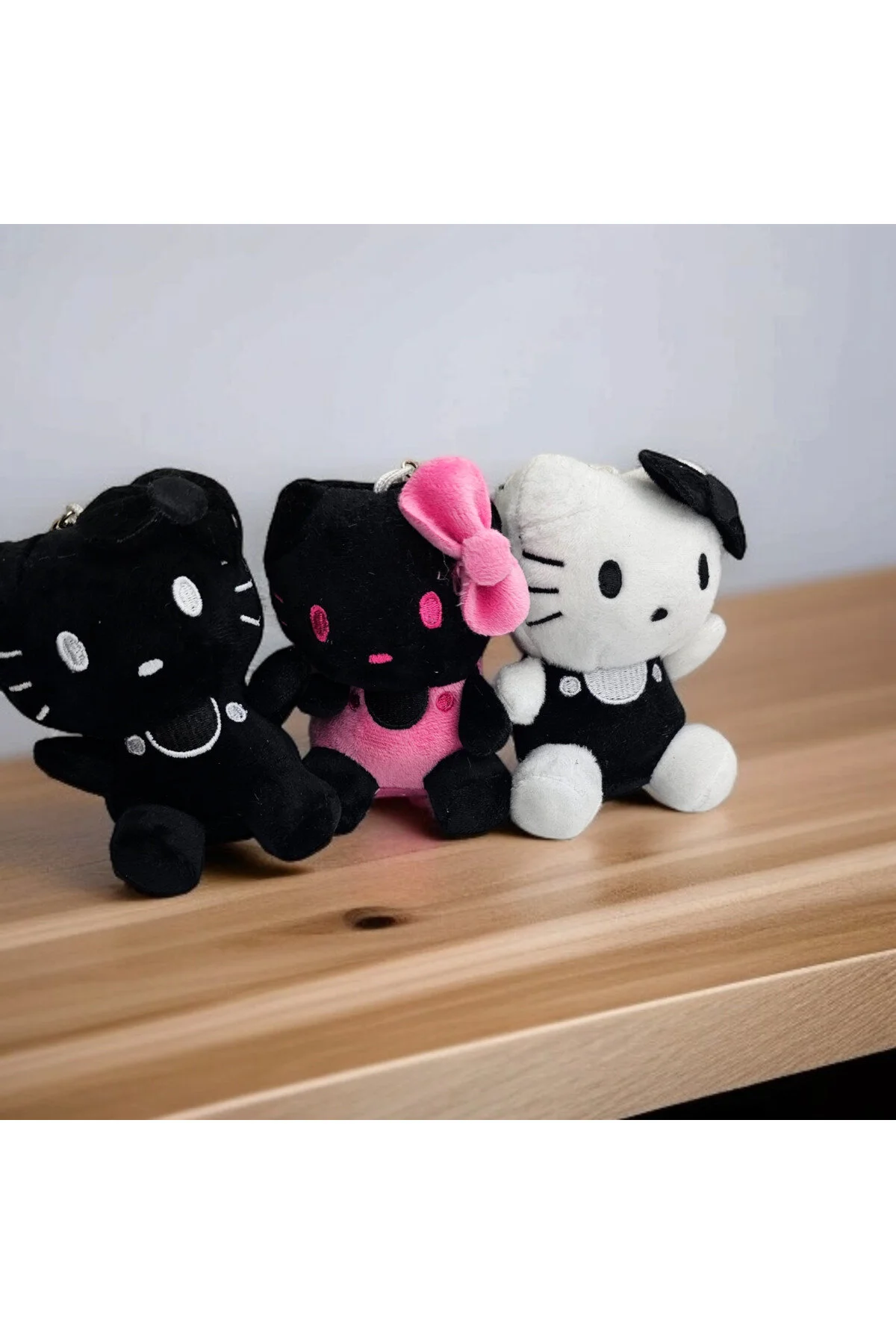 اسباب بازی های پشمی جاکلیدی عروسک مخمل خواب دار زیبا HELLO KITTY هدیه شایان ستایش رنگارنگ 1 تکه Meyra Accessories