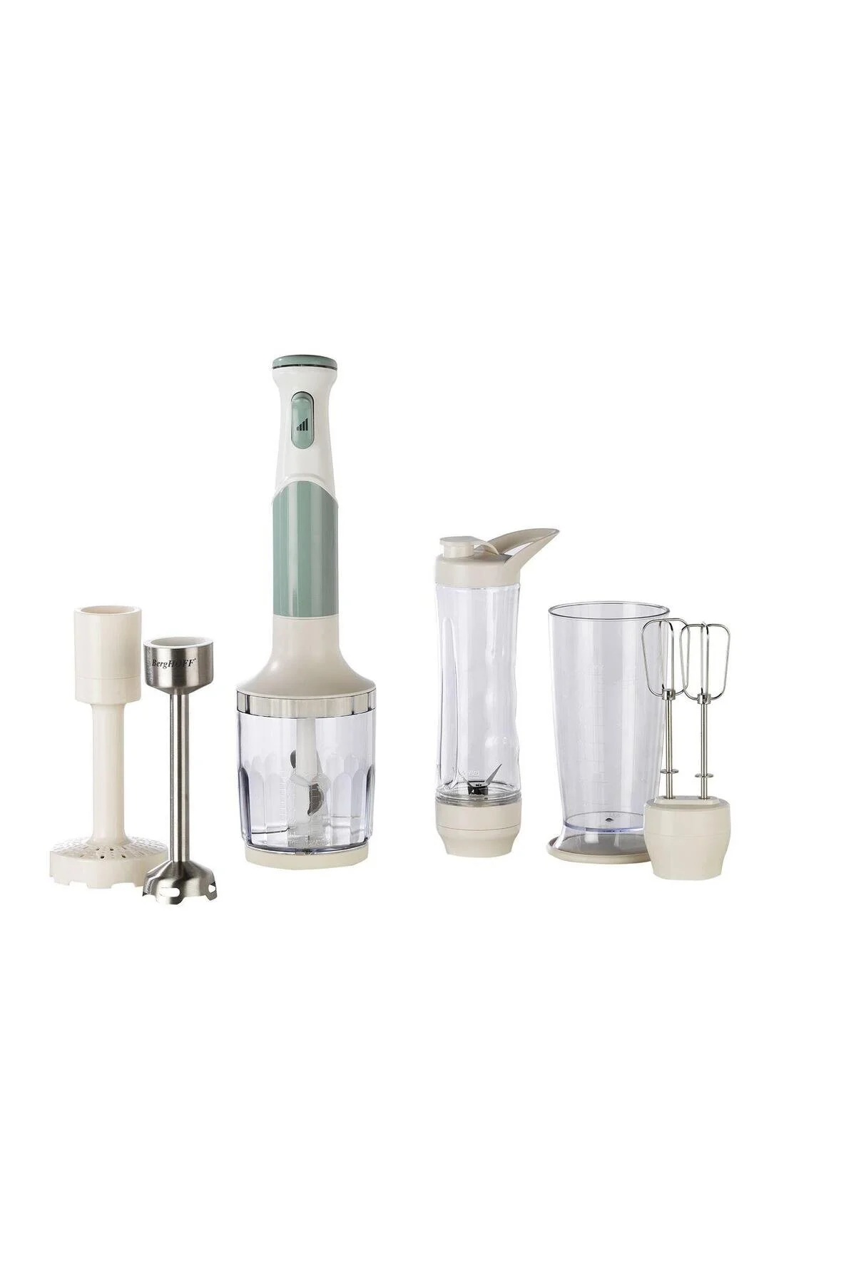 مخلوط کن شخصی مجموعه یکپارچهسازی با سیستمعامل GEM 1200 W MINT GREEN KREM EL BIMEND 7950810 Berghoff