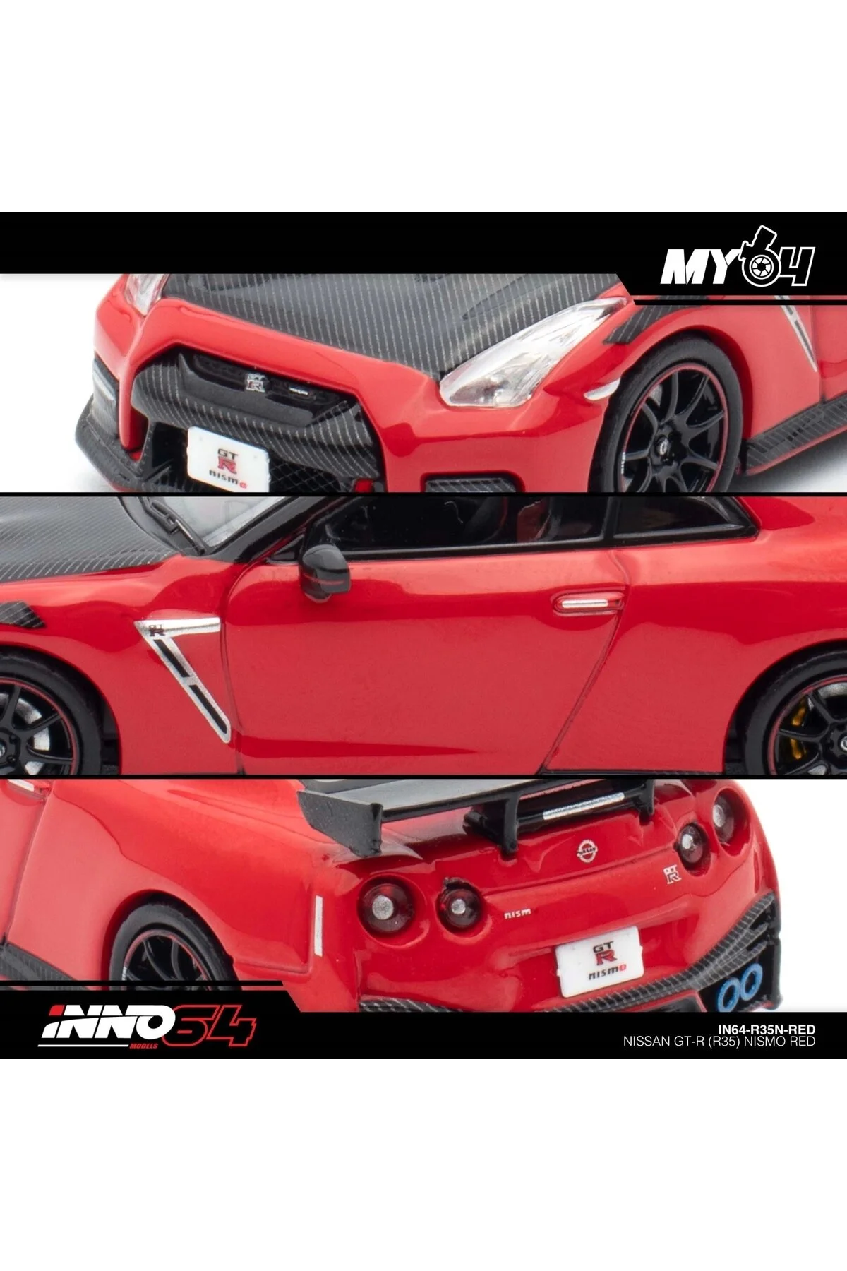 مدل خودرو INNO 1 64 NISSAN GT R R35 NISMO RED Inno 64 Models