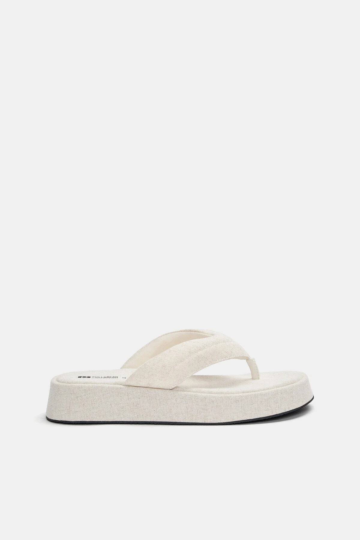 دمپایی زنانه پارچه مسطح ضخیم پول اند بیر Pull & Bear