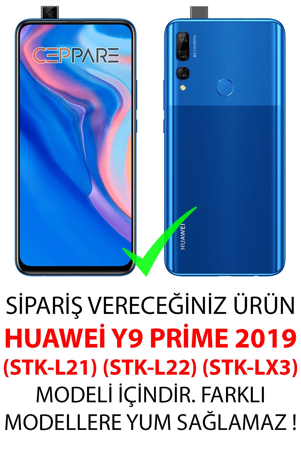 کاور و قاب HUAWEI Y9 PRIME STK L21 چاپ الگوی سیلیکونی PEACOCK NGO: 540 CP O284NID Ceppare