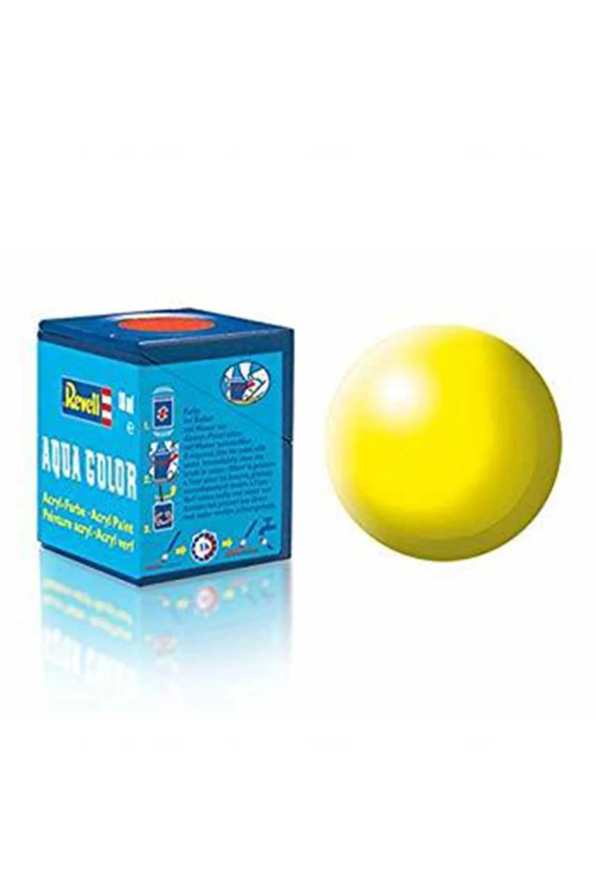 مدل خودرو REVELL 312 AQUA COLOR LUMINOUS YELLOW SILK BOYA 18 ML اورجینال NW NessiWorld