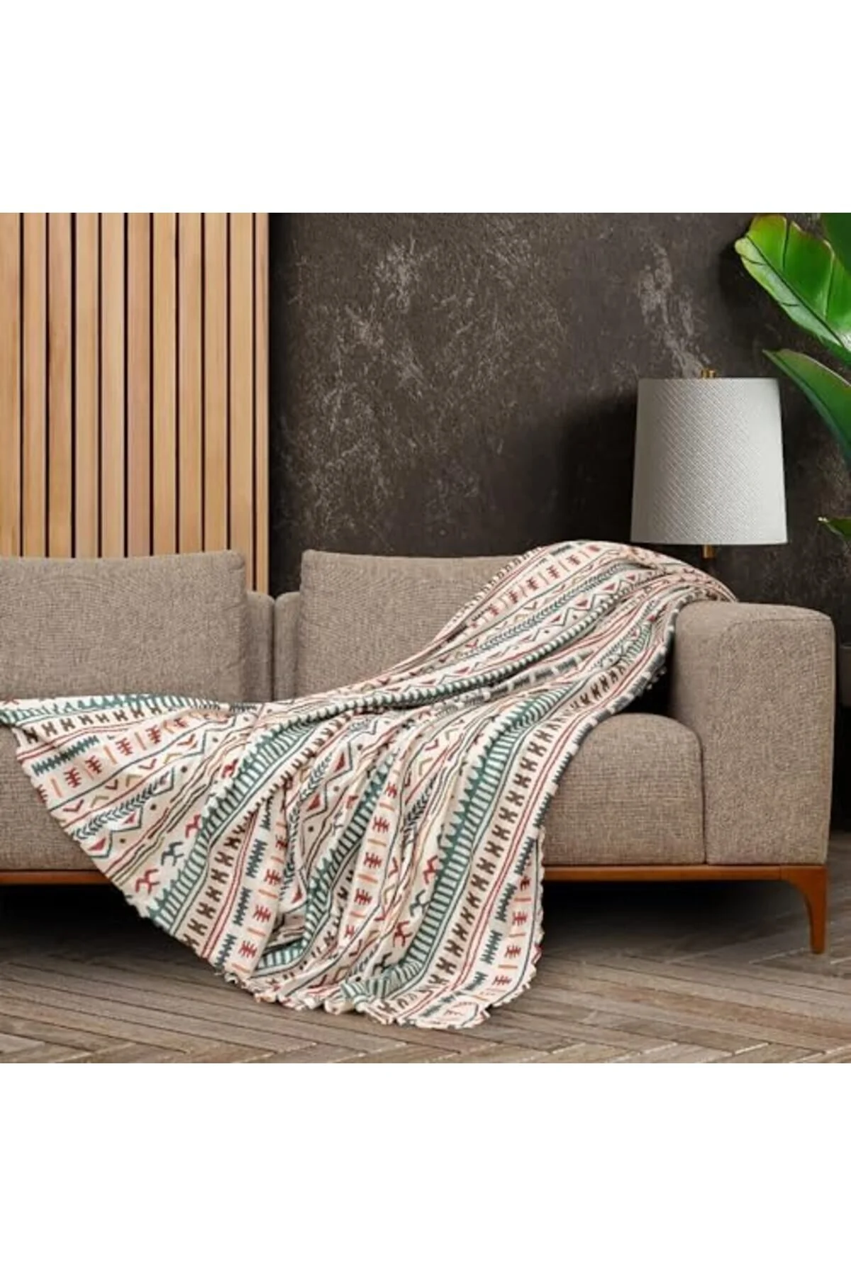 روکش مبل KDROGLU SOFTMICRO BOHO قومی صندلی میکروفیبر و شال فیروزه غیر اسلی KDROĞLU