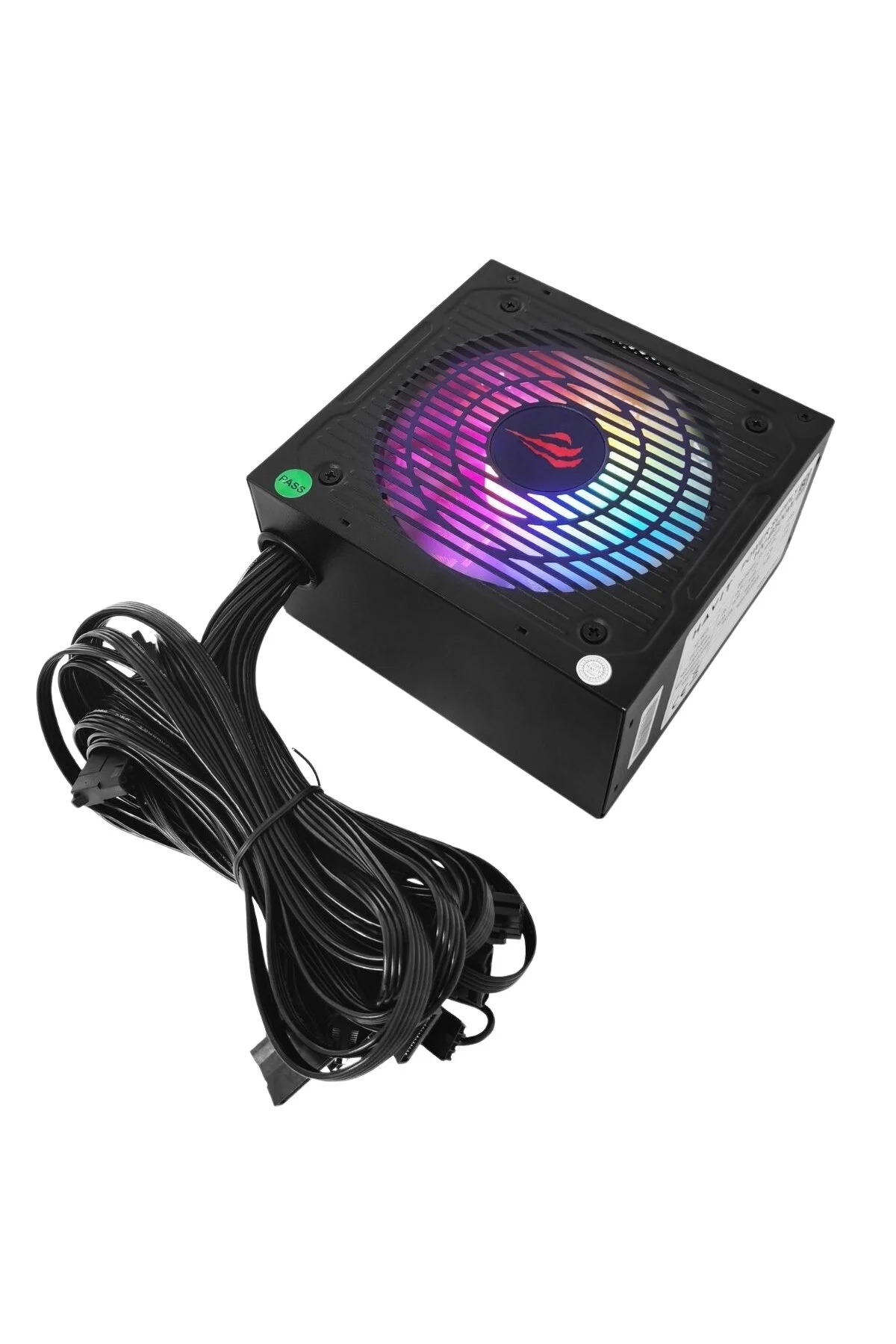 منبع تغذیه PSU GAMENOTE HV B500W 500W RGB 80 PLUS PLAMING قدرت و عملکرد پایدار Havit