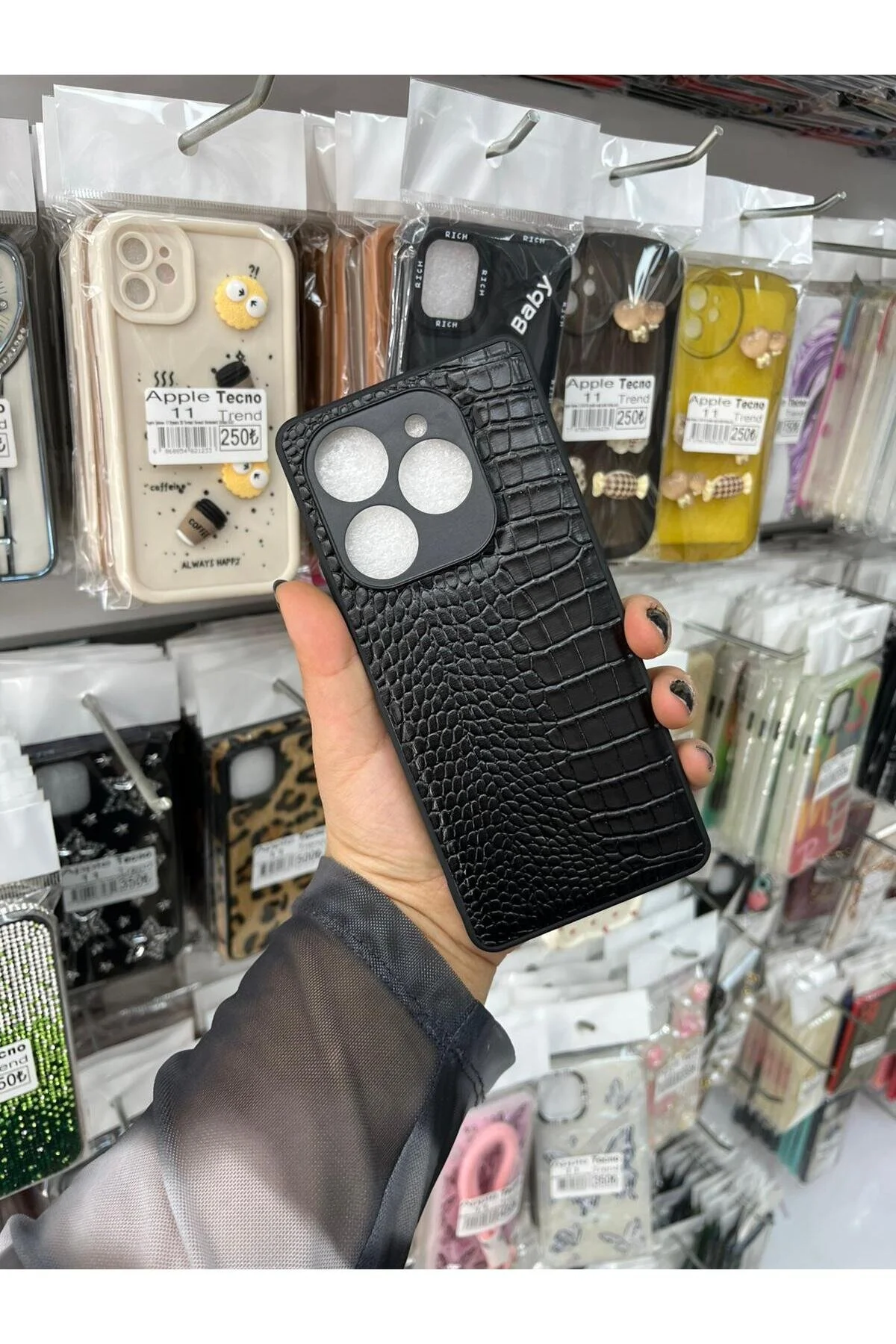 کاور و قاب گوشی موبایل مقاوم در برابر کشش با سطح بافتی 20 PRO پوشش چرمی نرم TECNO