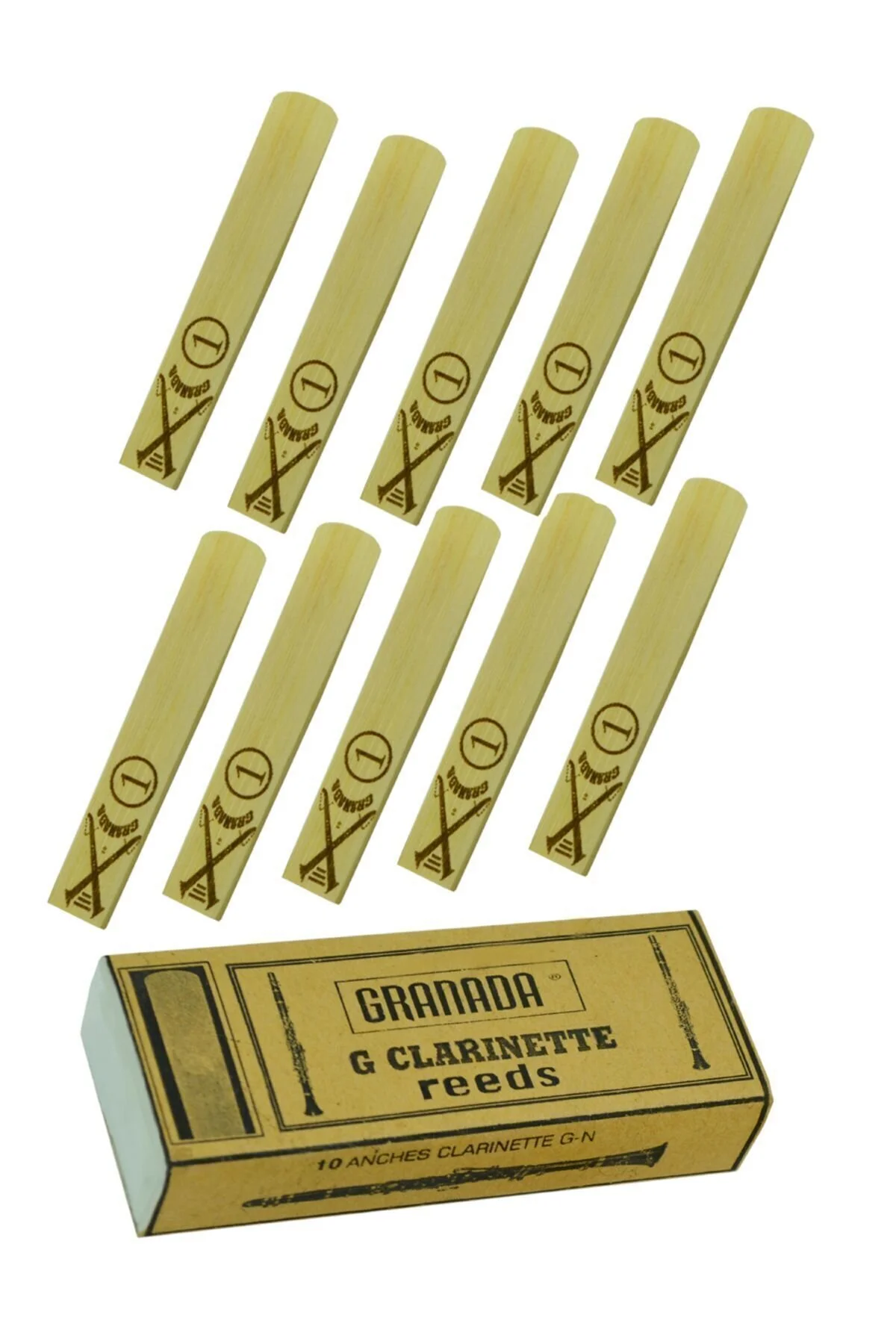 کلارینت CLARINET CANE 1 NUMBER 10 BOX FINGER REST و BARIL Granada