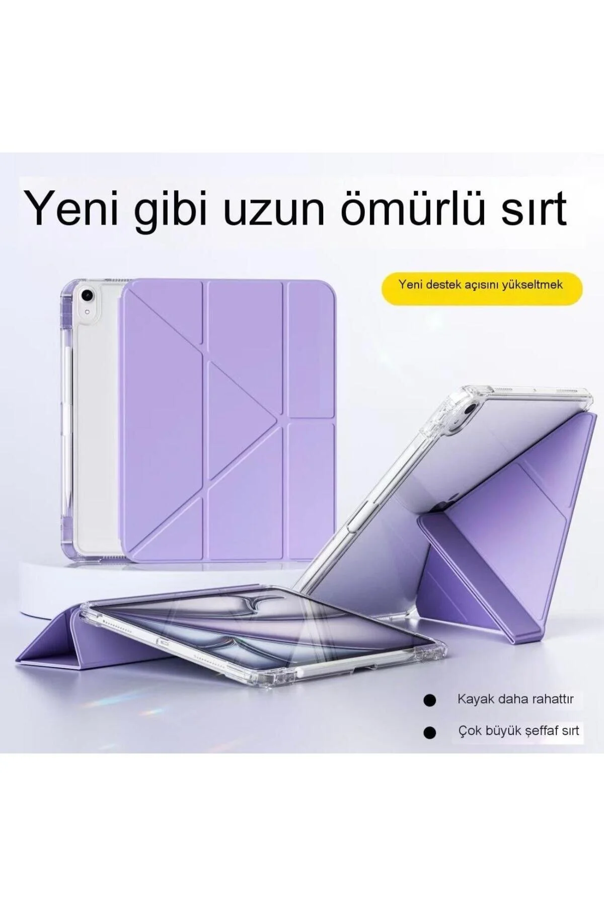 کاور تبلت APPLE IPAD AIR 11 INCH سازگار با حالت خواب 3 تاشو محفظه نگهدارنده قلم UK