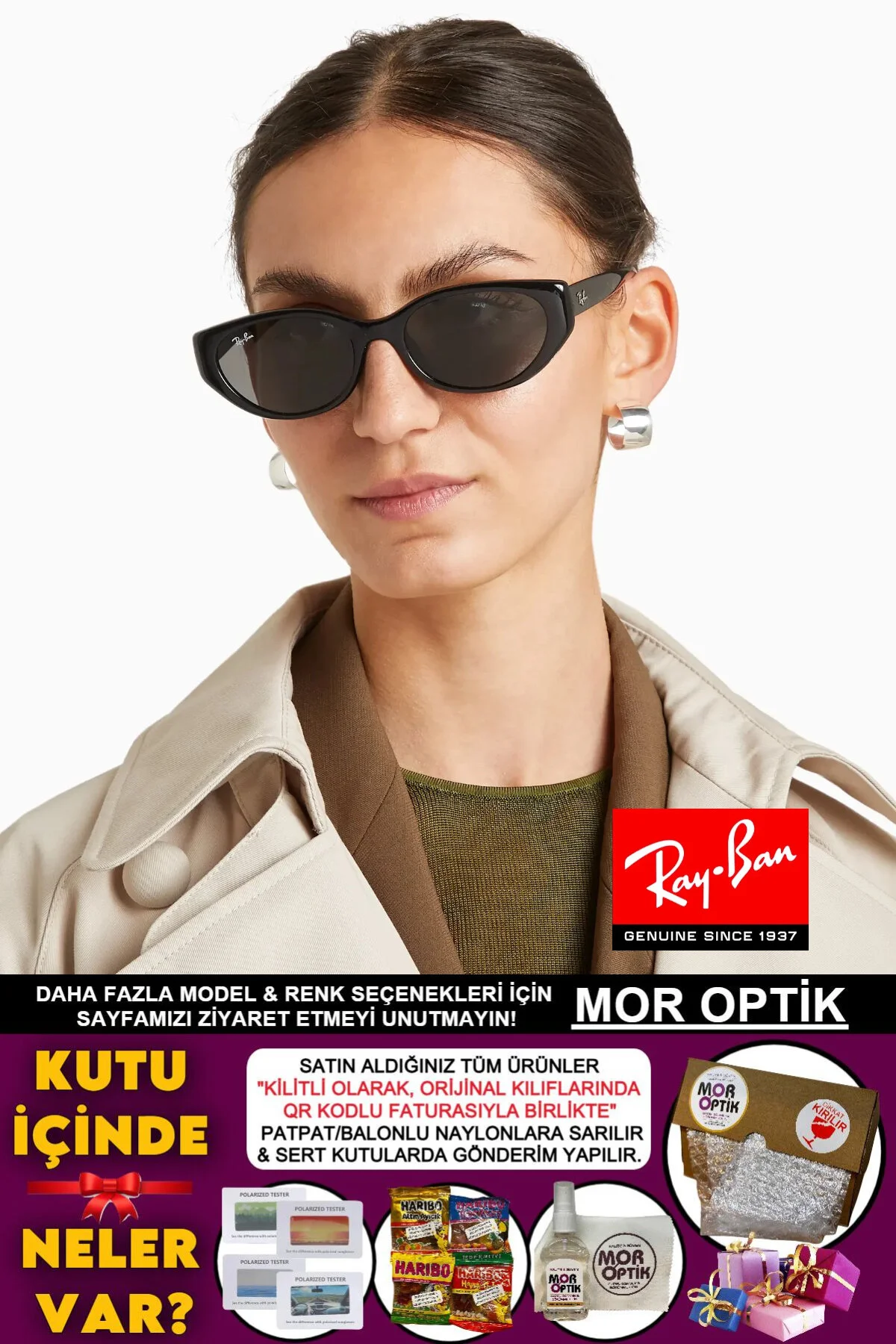 عینک آفتابی RB4457D 6677 87 55 شما ری بن اورجینال Ray-Ban