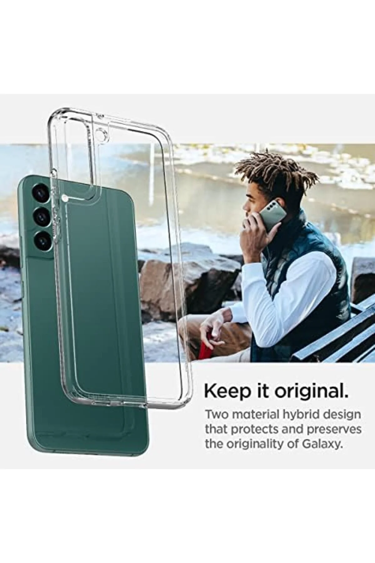 کاور و قاب PRSTOREX GALAXY S22 PLUS 5G CASE ULTRA HYBRID CRYSTAL CLEAR LIFEPERI STOREMAX