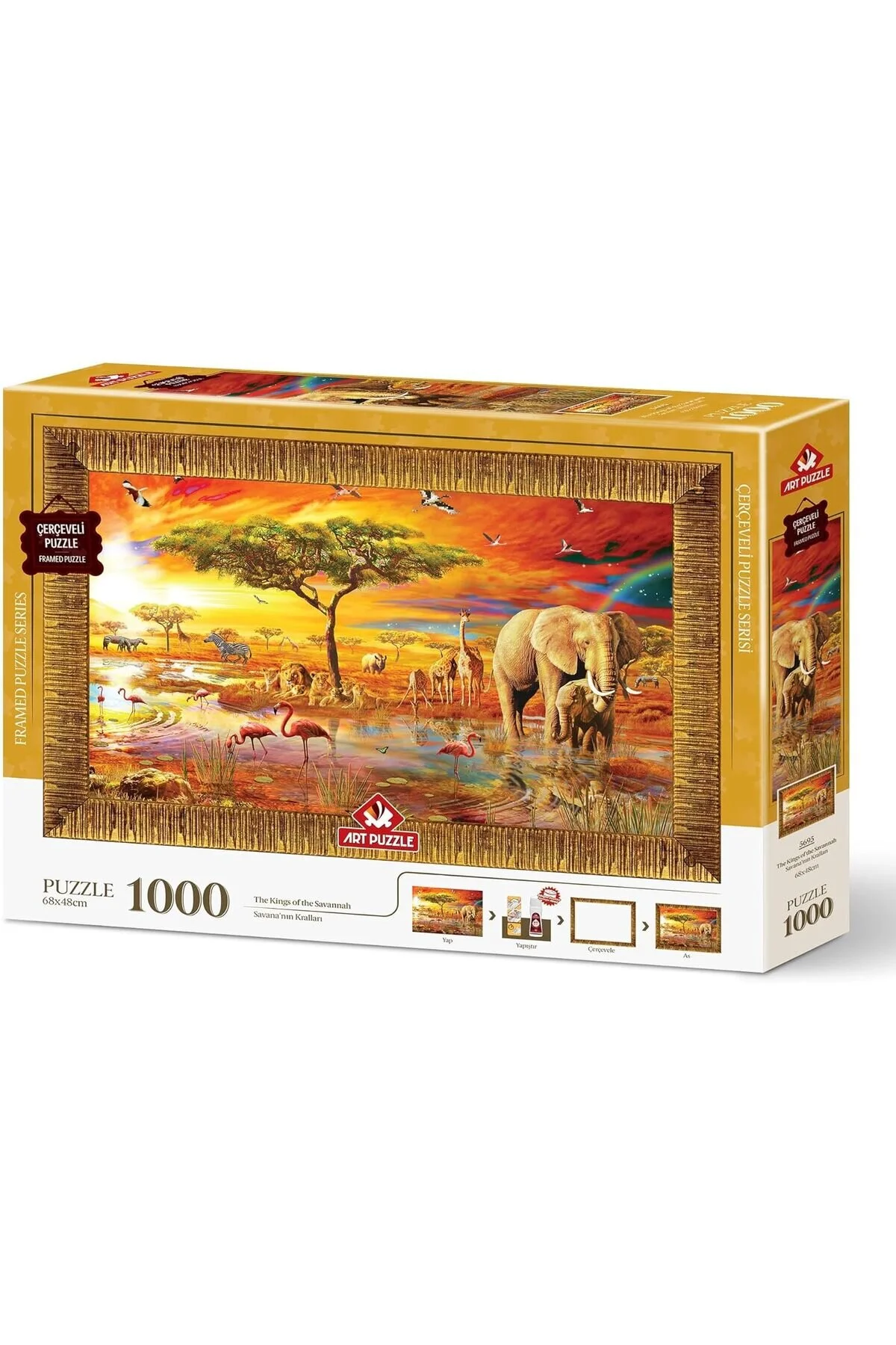 پازل SVTICARET PUZZLE KINGS OF THE SAVANNA PIECE FRAMED MHM STOREMAX