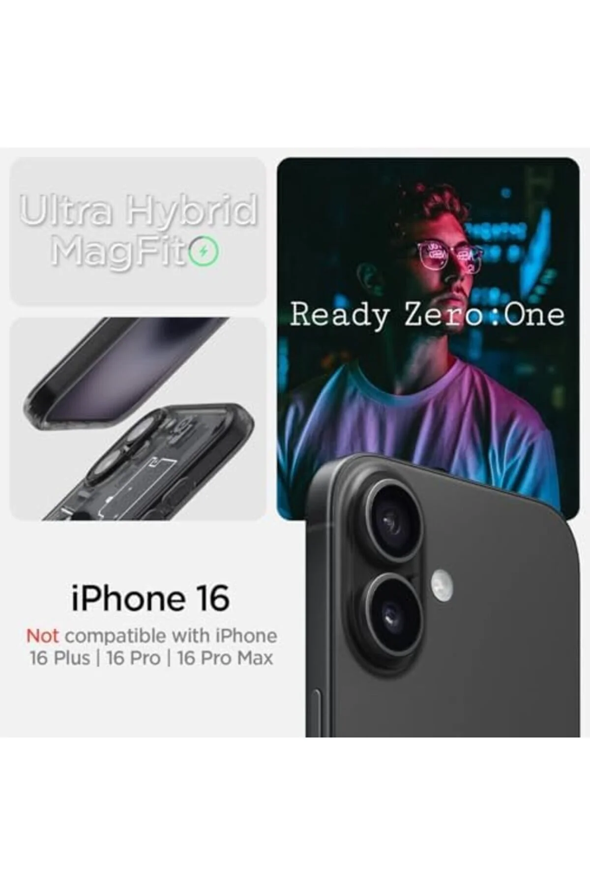کاور و قاب ACELYA IPHONE 16 CASE ULTRA HYBRID MAGFIT ZERO ONE با MAGSAFE STAR SHOP TREND STOREMAX