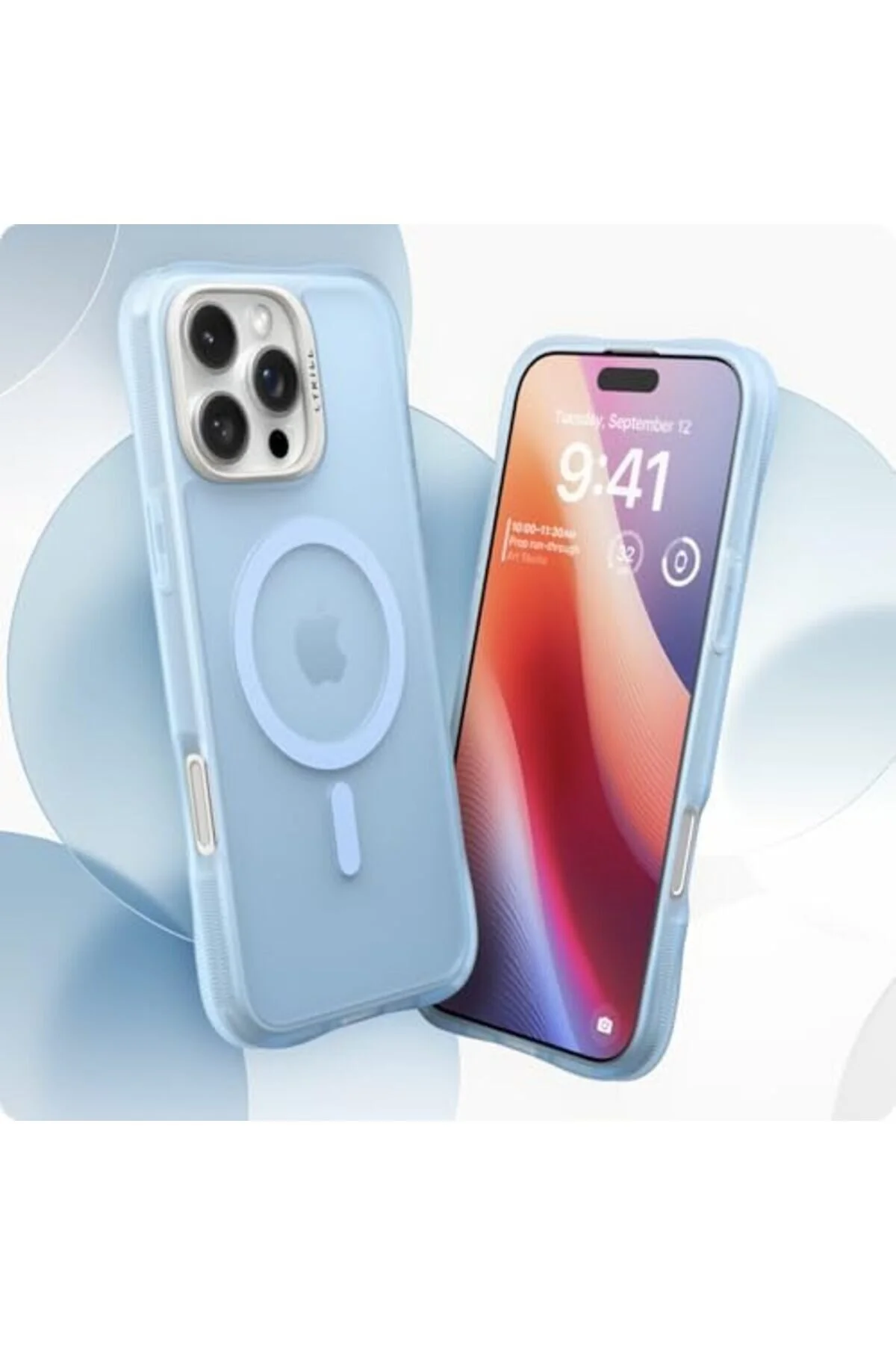 کاور و قاب ACELYA CIEL BY CYRILL IPHONE 16 PRO CASE ULTRA SHEER MAG BABY BLUE با MAGSAFE STOREMAX