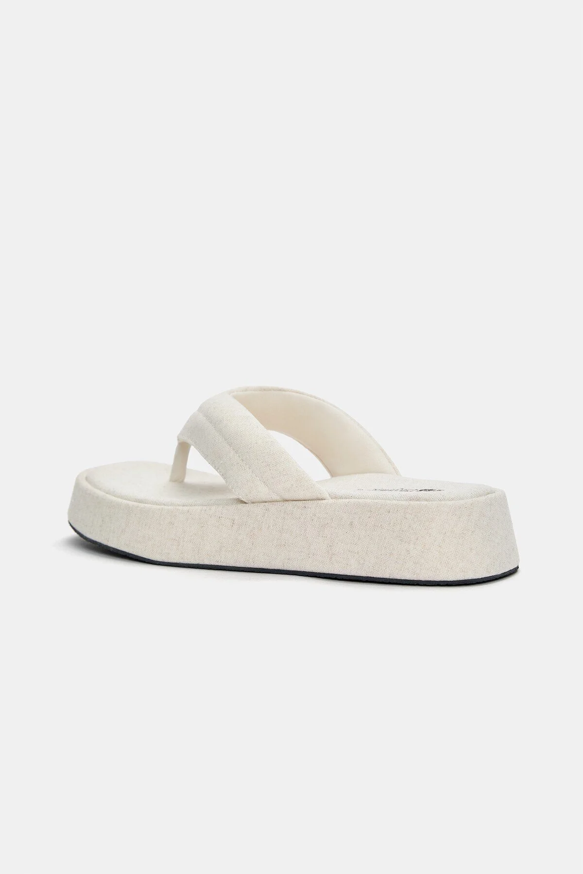 دمپایی زنانه پارچه مسطح ضخیم پول اند بیر Pull & Bear