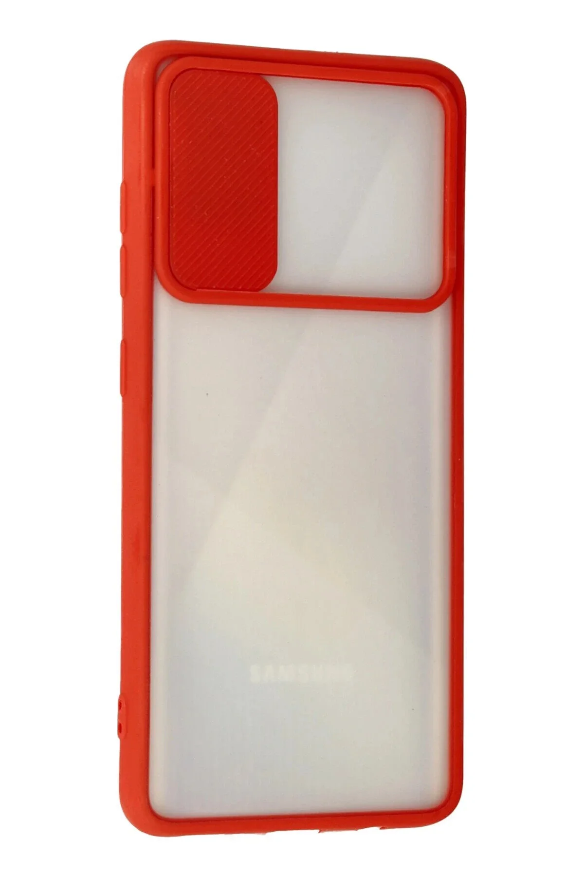 کاور و قاب SAMSUNG GALAXY A71 CASE PALM FROSTED CAMERA SLIDER RED NewFace