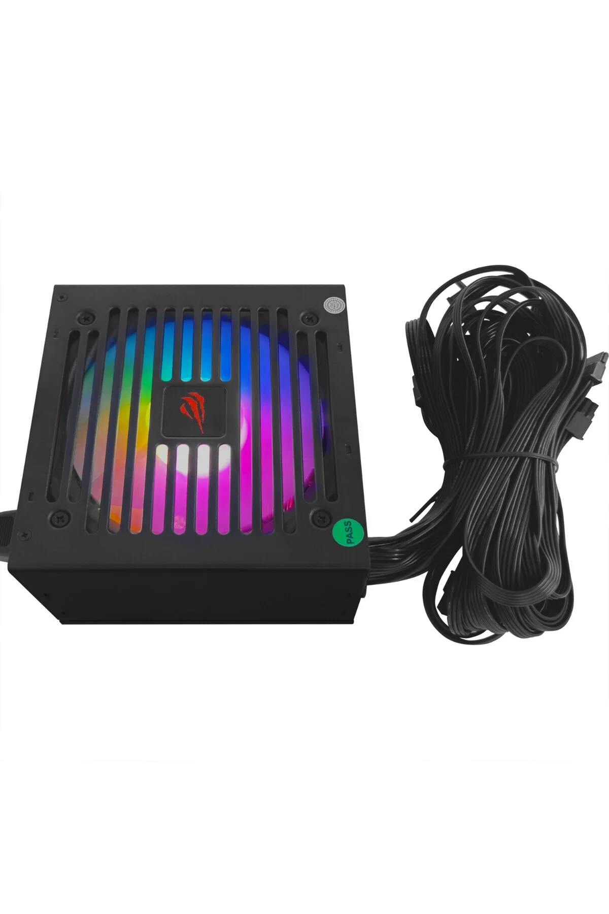 منبع تغذیه PSU GAMENOTE HV T750W RGB 80 PLUS برنز خاموش و با کارایی بالا راندمان Havit