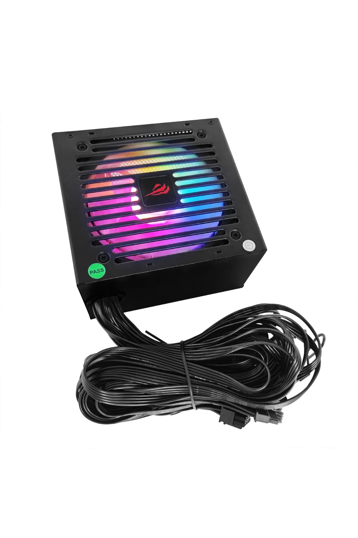 منبع تغذیه PSU GAMENOTE HV T750W RGB 80 PLUS برنز خاموش و با کارایی بالا راندمان Havit
