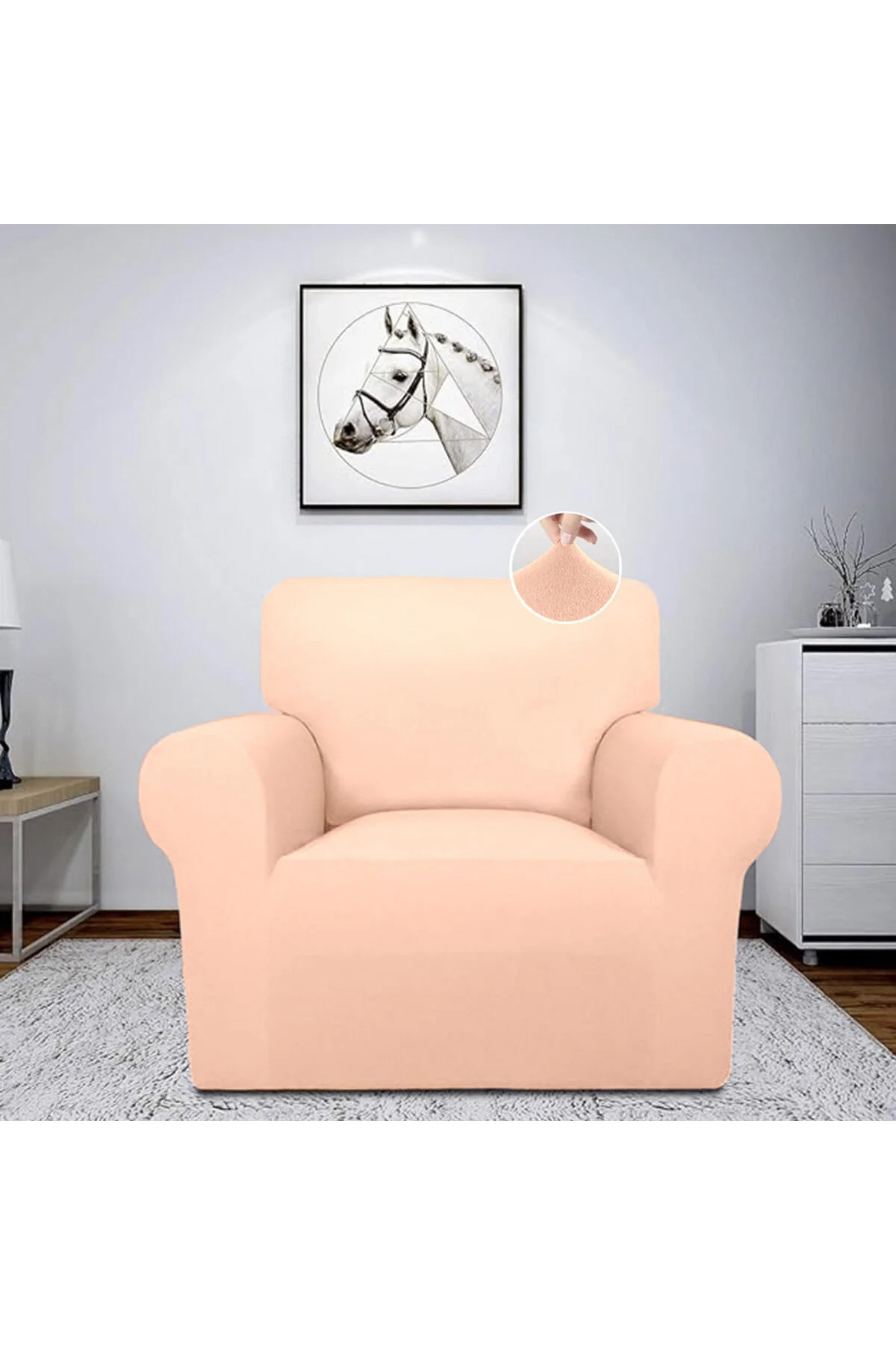 روکش مبل پارچه فرانسوی 100 ٪ پنبه 1 پوشش صندلی و BERJER ما عرق نمی کند Home