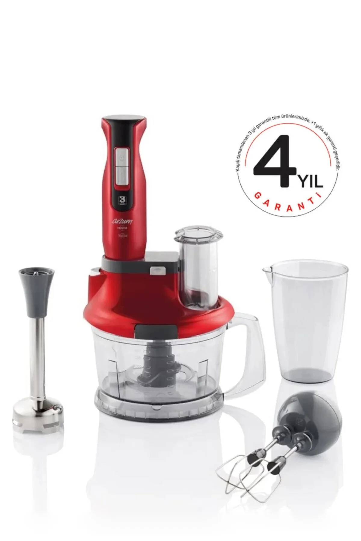 خردکن و غذا ساز TURBOLU MULTI BLENDER SET STRONG 1500W موتور 4 سال ضمانت Arzum
