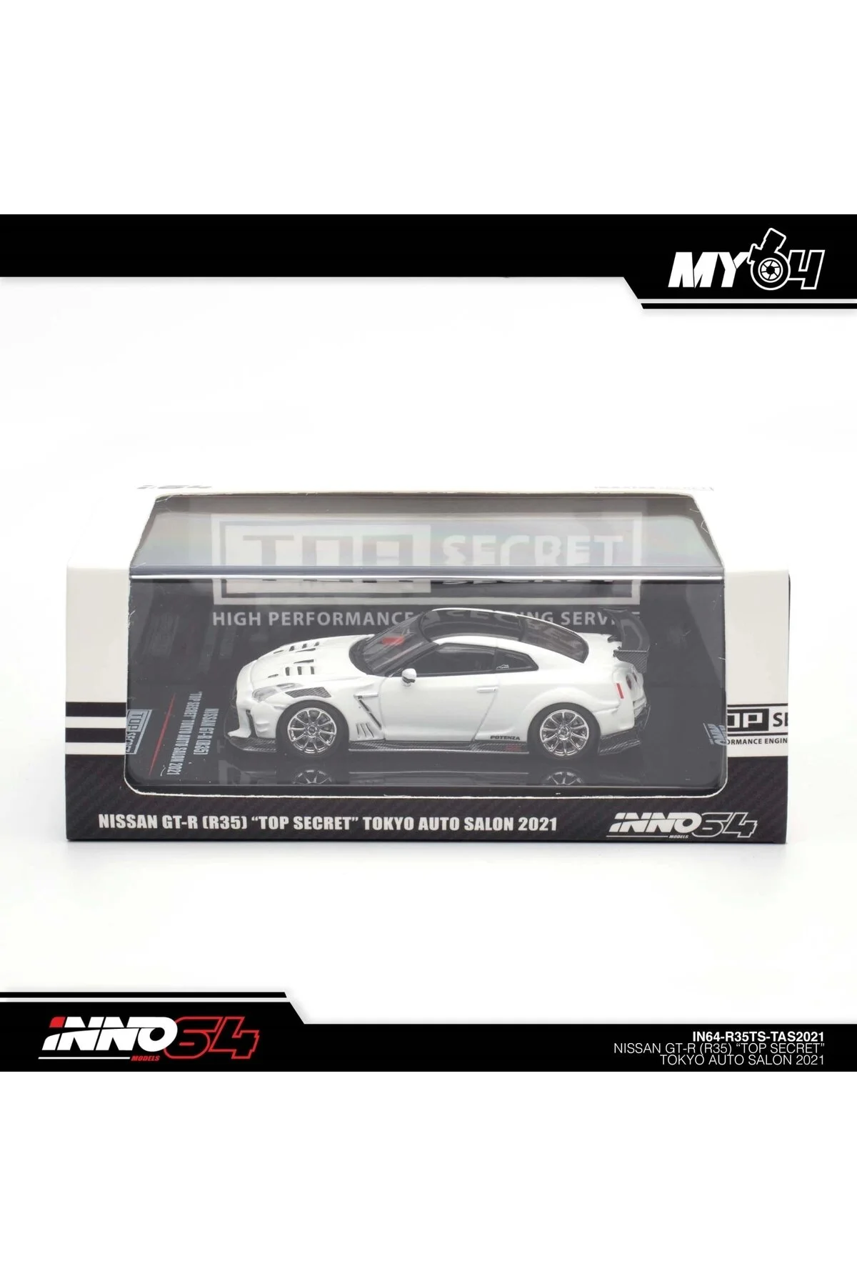 مدل خودرو INNO 1 64 NISSAN GT R R35 TOP SECRET TOKYO AUTO SALON 2021 اورجینال Inno 64 Models