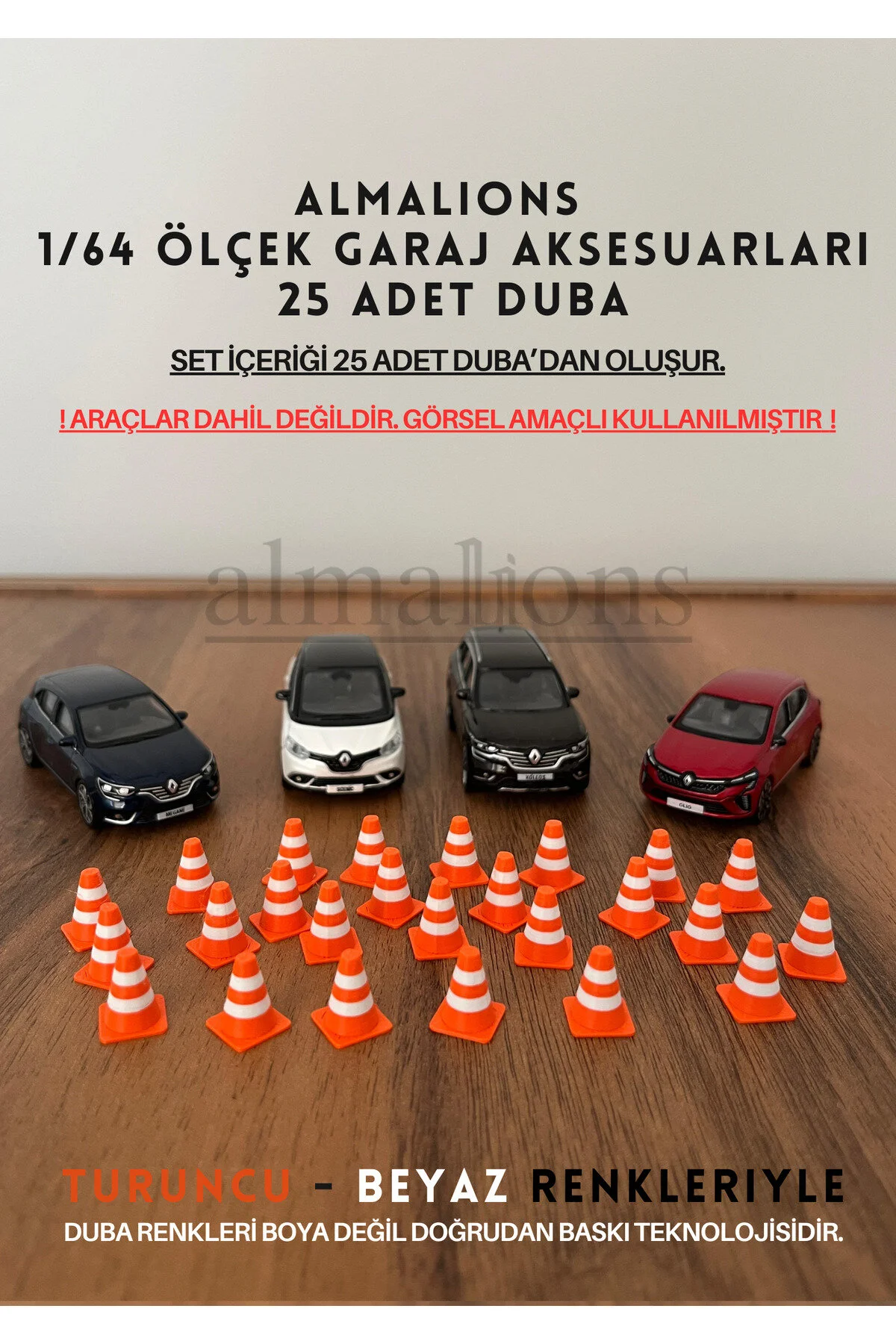 ماشین اسباب بازی 1 64 SCALE DIORAMA TRAFFIC GARAGE ACCESSORIES PONTOONS ORANGE AND WHITE almalions