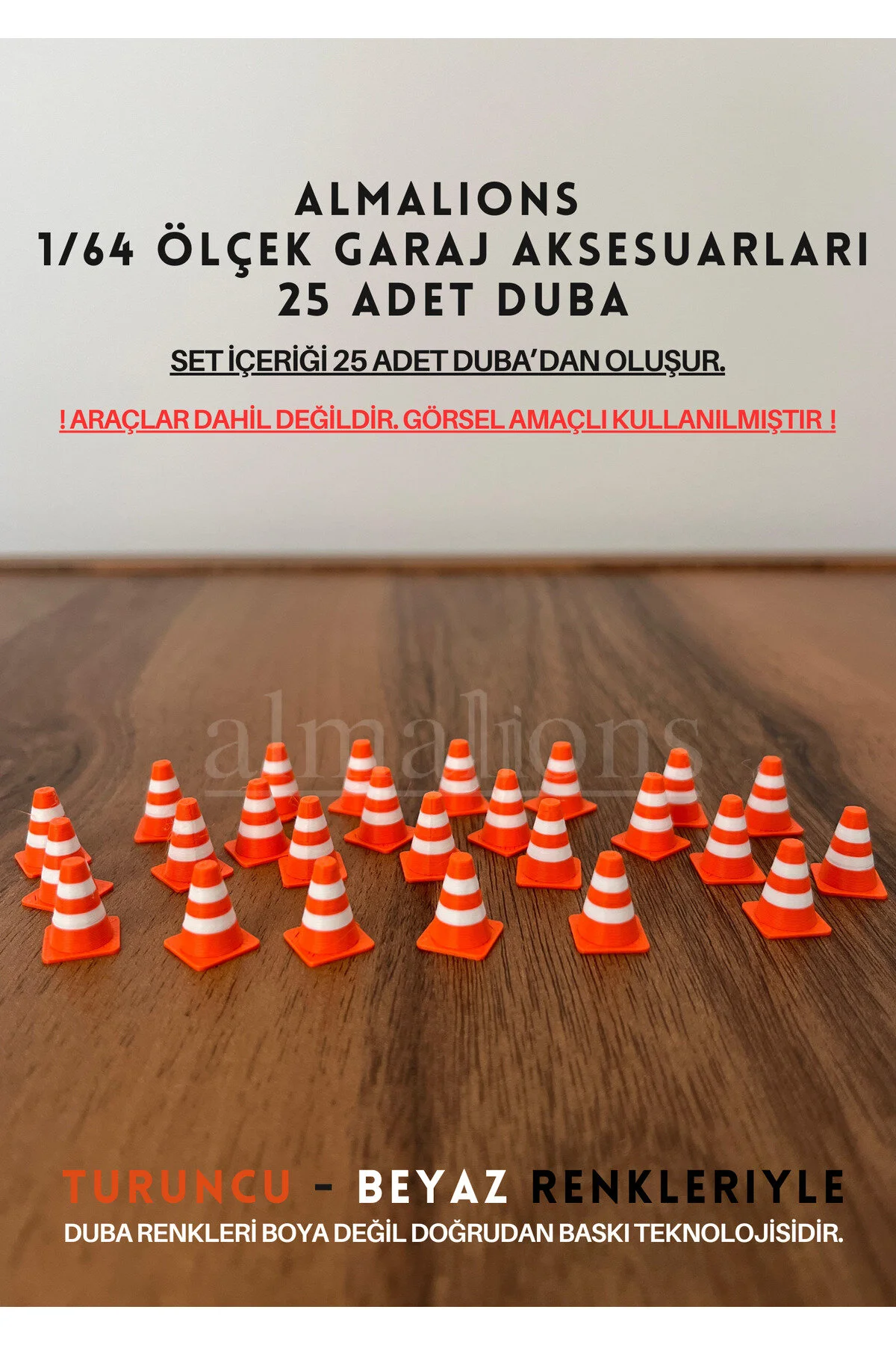 ماشین اسباب بازی 1 64 SCALE DIORAMA TRAFFIC GARAGE ACCESSORIES PONTOONS ORANGE AND WHITE almalions