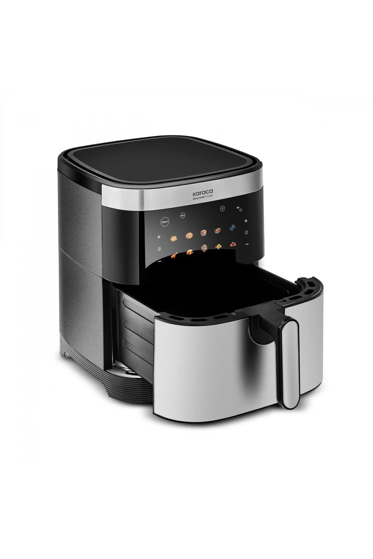 سرخ کن AIRFRYER INOX با 10 عملکرد پخت مختلف یک محفظه گسترده صفحه نمایش 9L SMART COLOR کاراجا Karaca