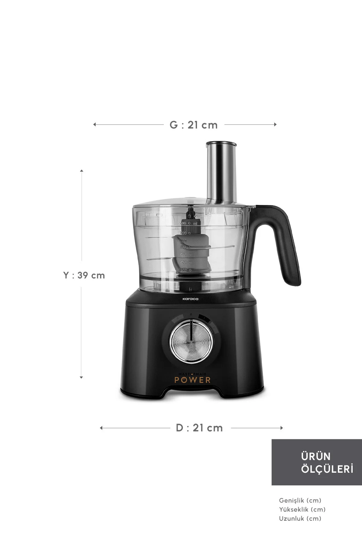 ست مخلوط کن MASTERMAID POWER 10 IN 1 FOOD PROCESSOR مشکی BLENDER SET 2000W اورجینال Karaca
