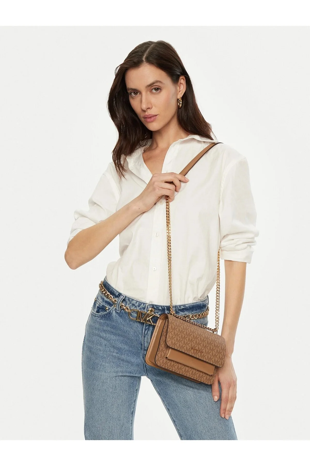 کیف شانه ای زن 32R5GC7C1V HUSK مایکل کورس اورجینال Michael Kors