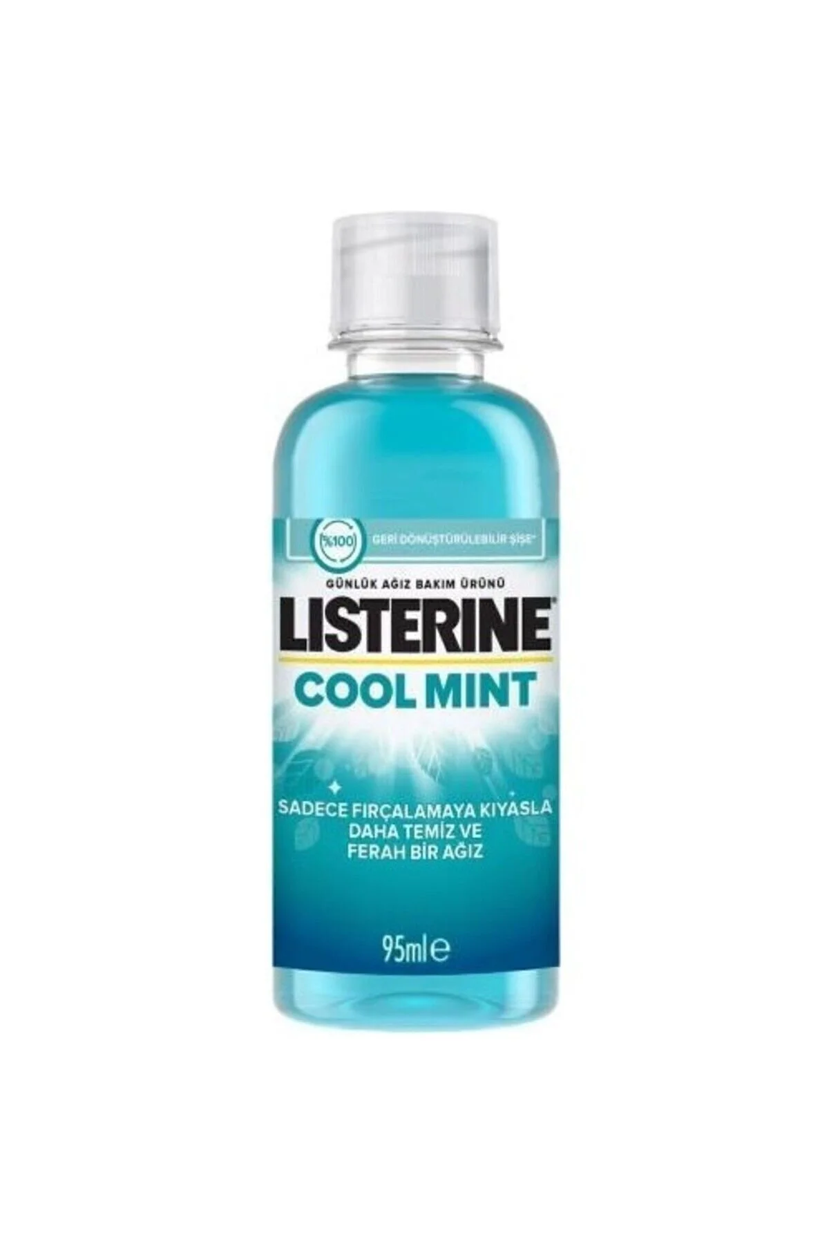 دهان شویه COOL MINT ORAL CARE WATER 95 ML سایز مسافرتی اورجینال Listerine
