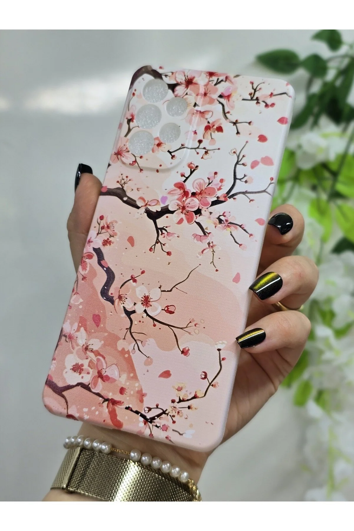 کاور و قاب گوشی شفاف طرح دار ARTISTIC FLOWERS سازگار با SAMSUNG GALAXY A72 Magic Ring