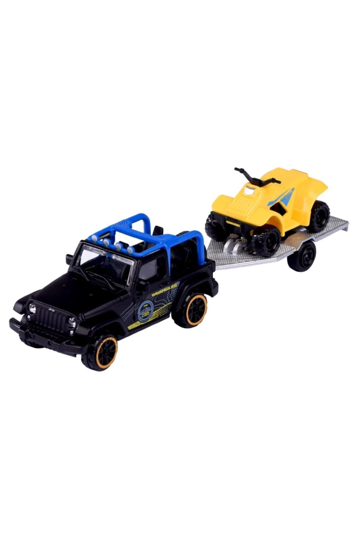 مدل خودرو تریلر جیپ WRANGLER + QUAD Majorette