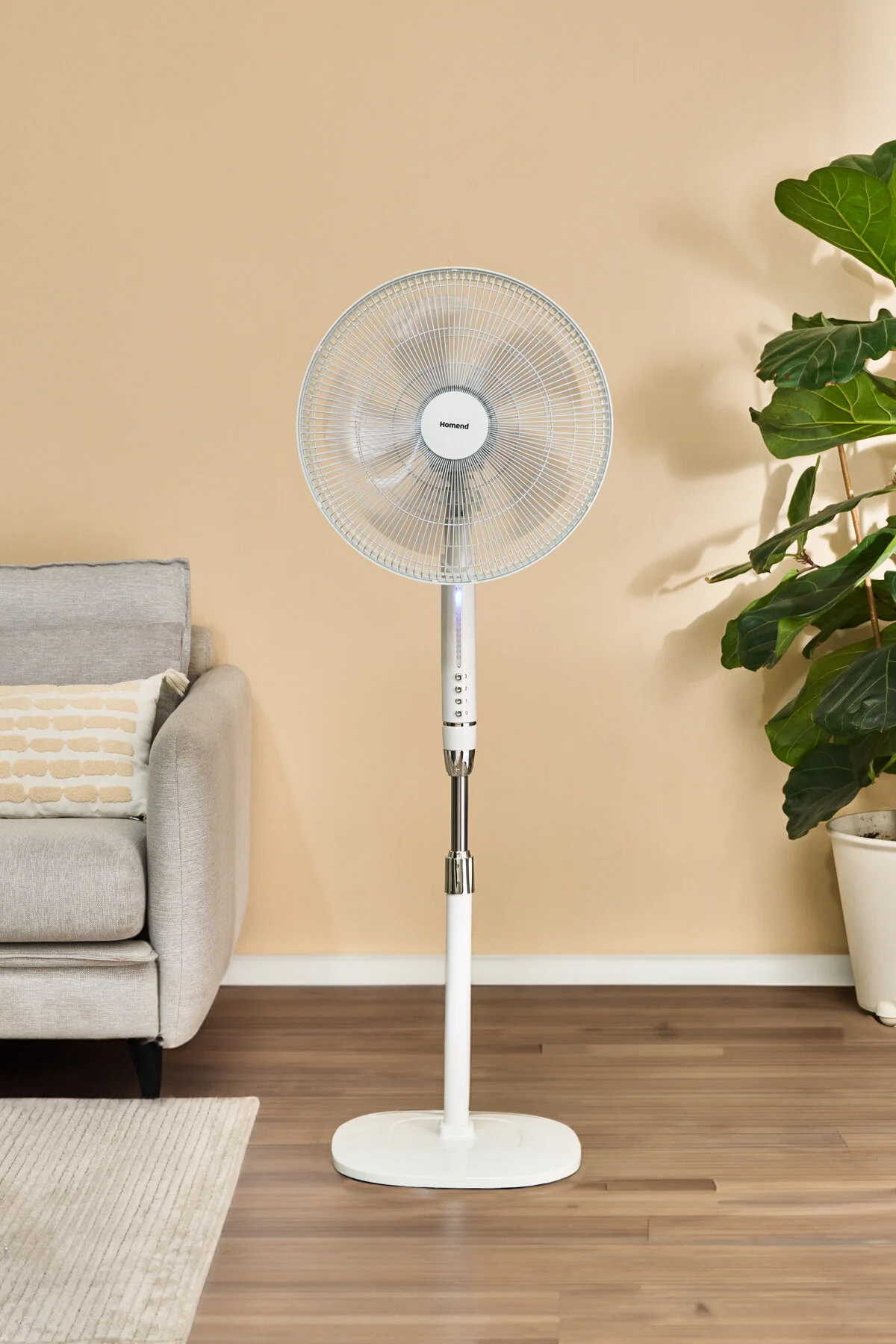 پنکه FANOMENEN 9010H سرعت و تنظیمات زاویه ای SET UP VENTILATOR 55W HOMEND